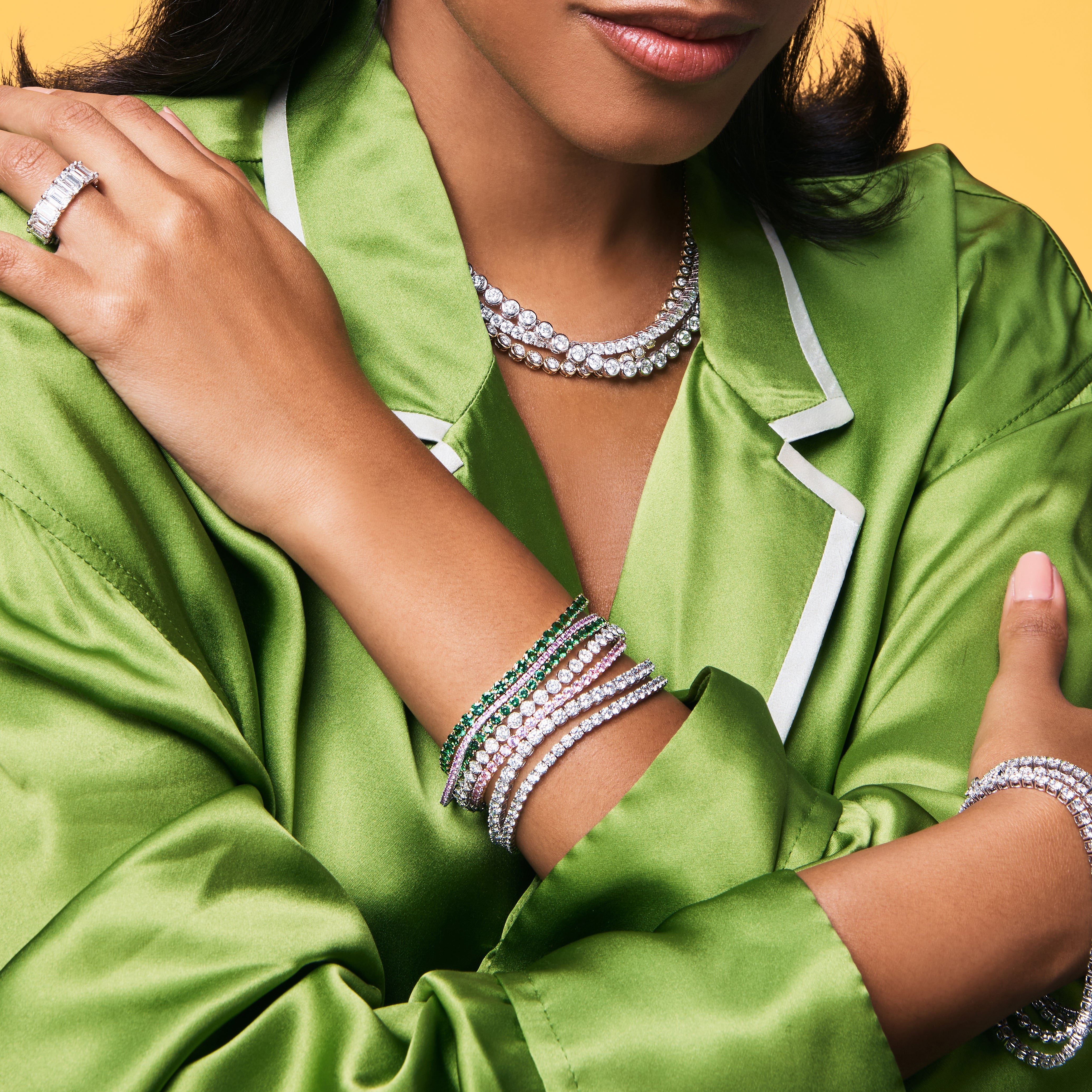 Signature Green Tsavorite Tennis Bracelet 6IN 5CT