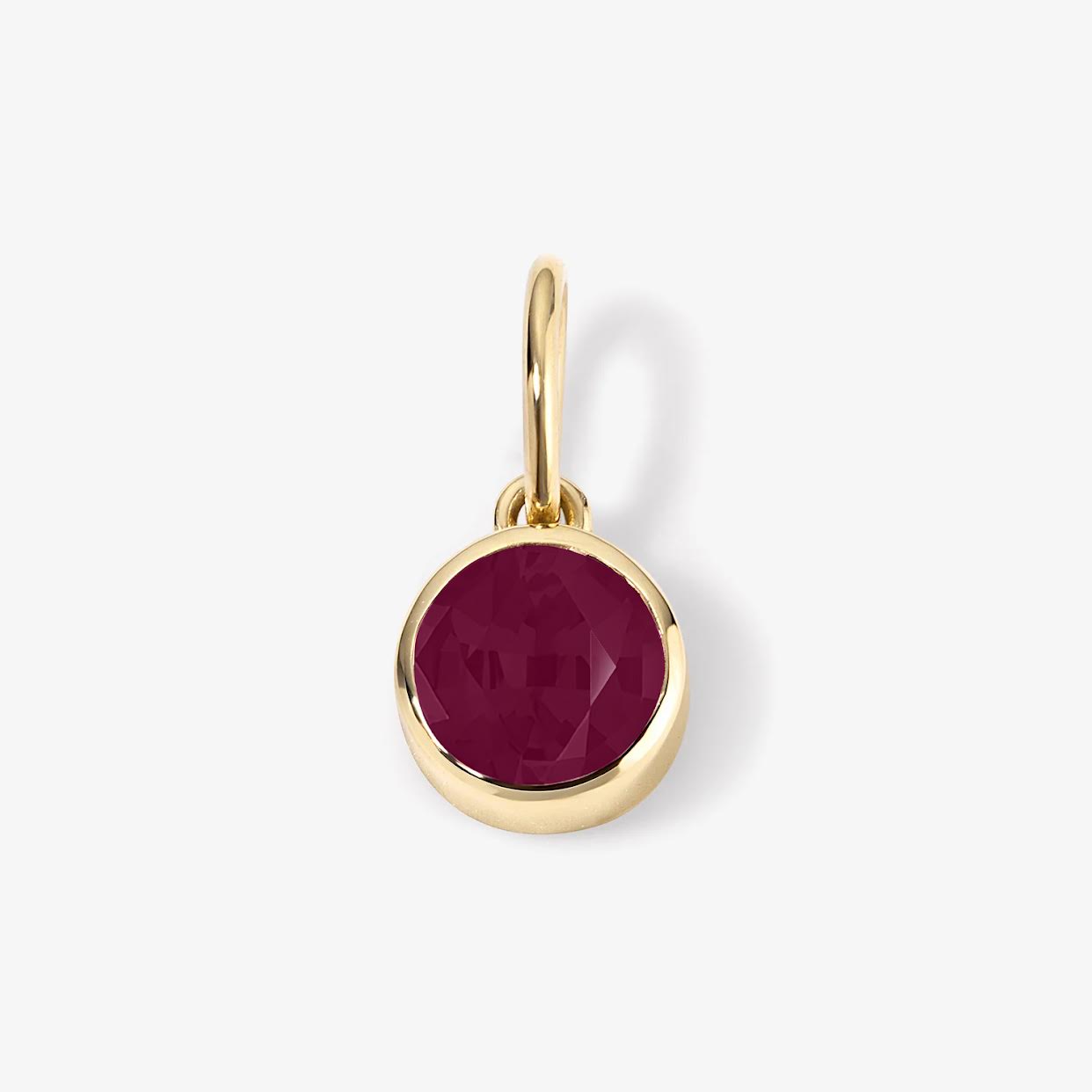 Margot Ruby Birthstone Bezel Charm