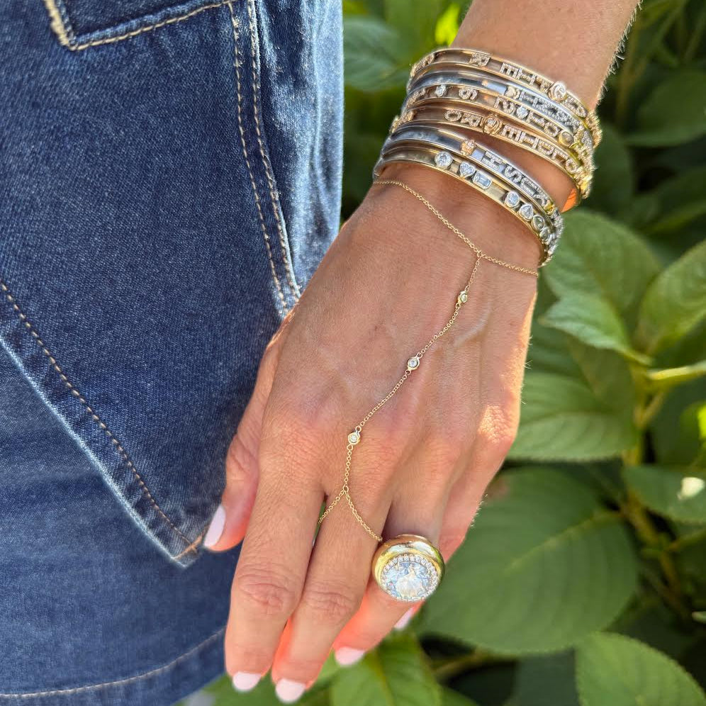 Margot Diamond Bezel Hand Chain