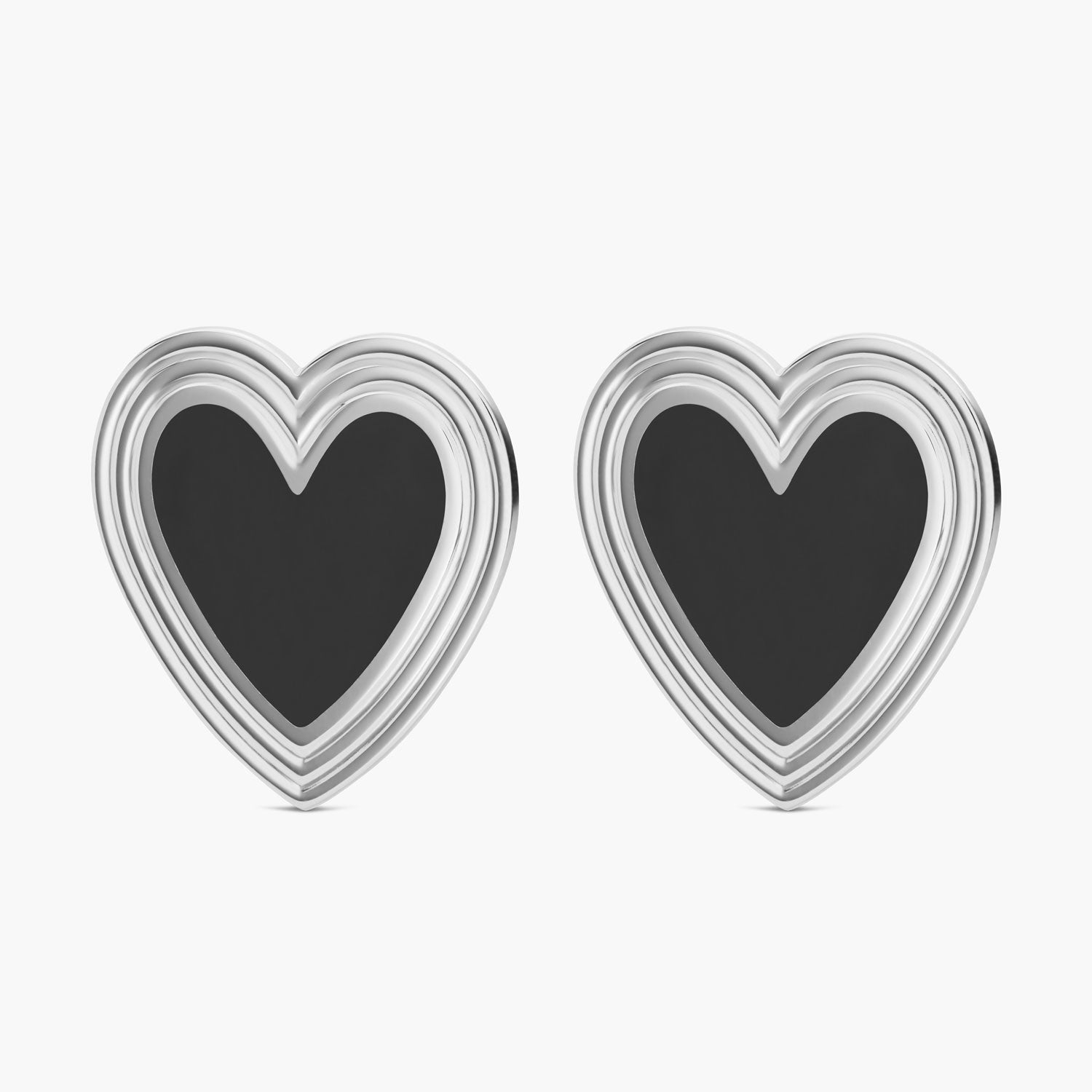 The Golden Hour Stud Earrings - Silver