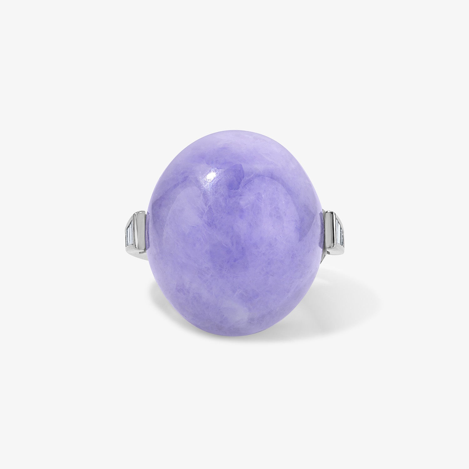 Lavender Jade Cocktail Ring with Pink Sapphires
