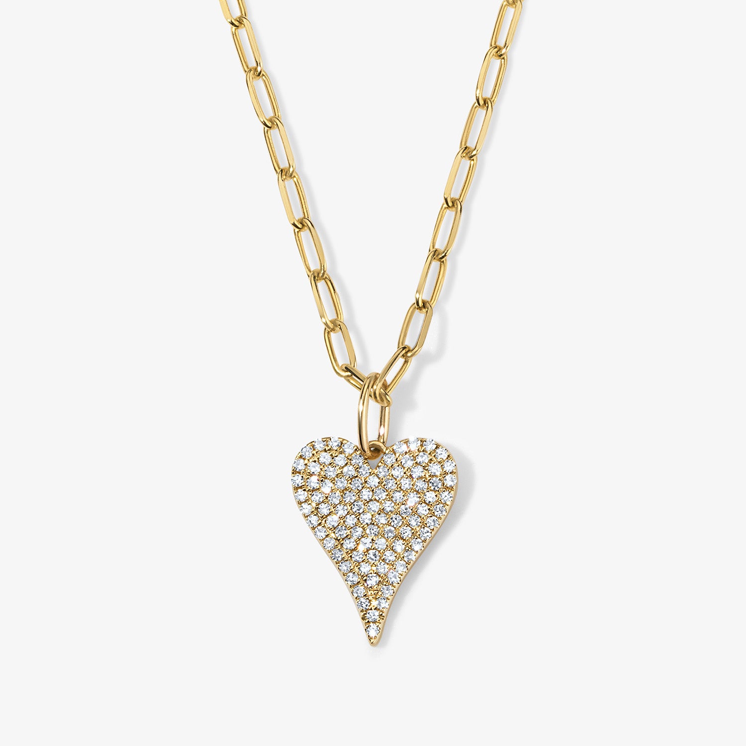 Small Token Pave Heart Charm