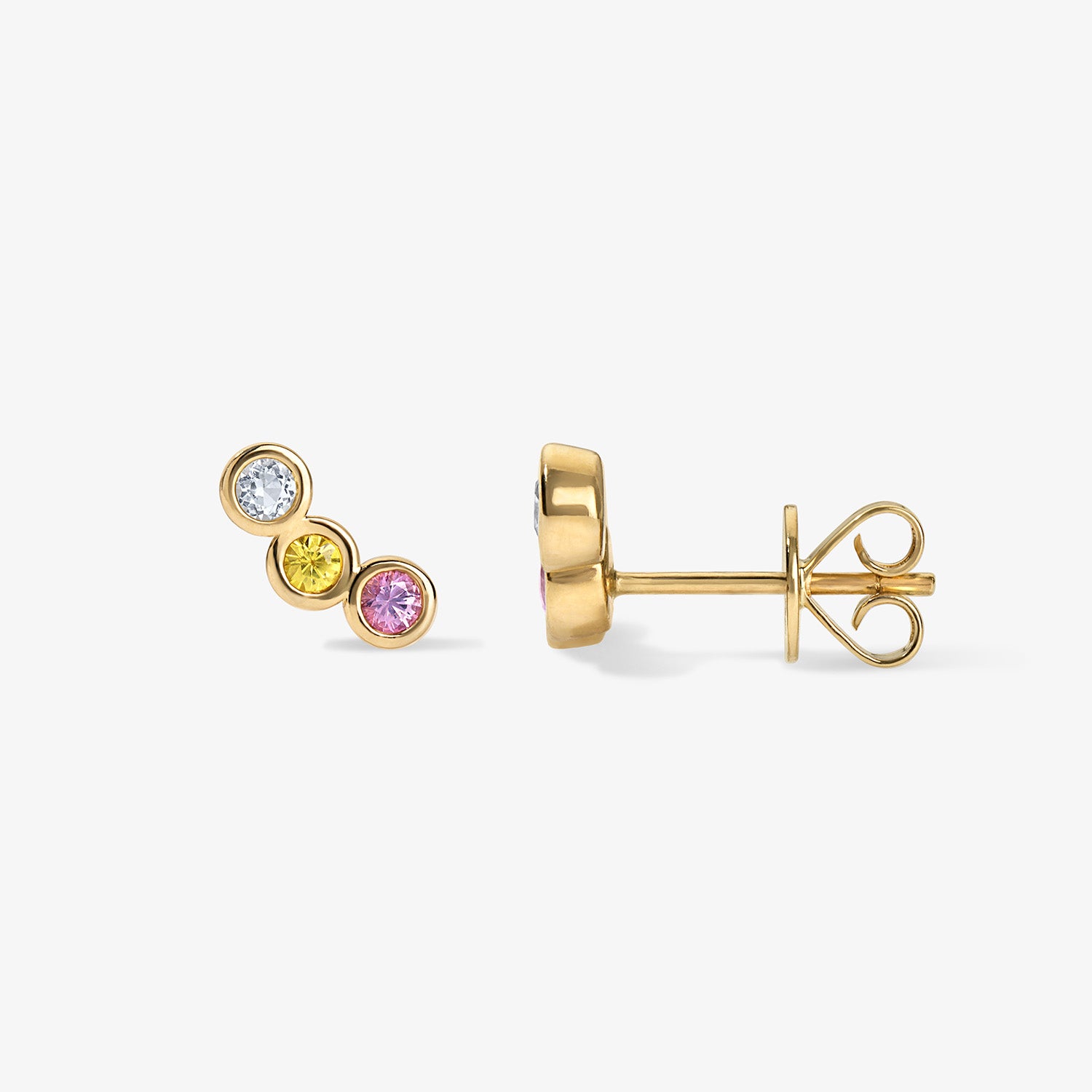 Margot Gemstone Ear Crawler Studs