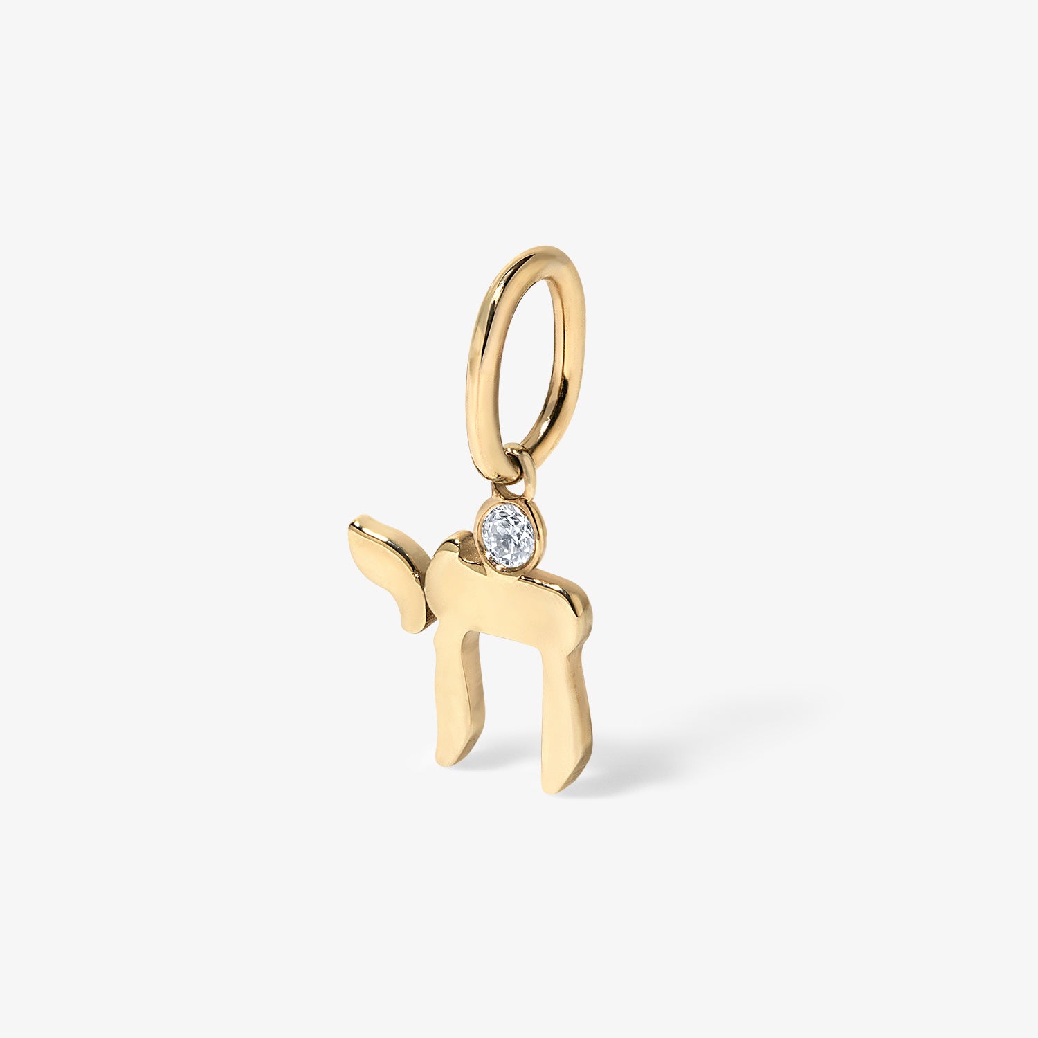 Mini Token Chai with Diamond Bezel Pendant
