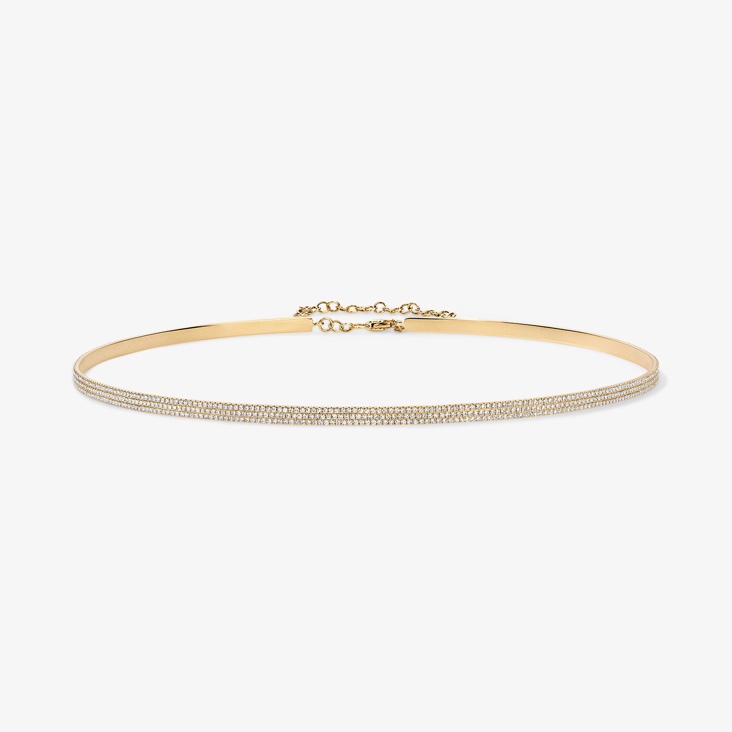 Signature Three Row Pave Choker