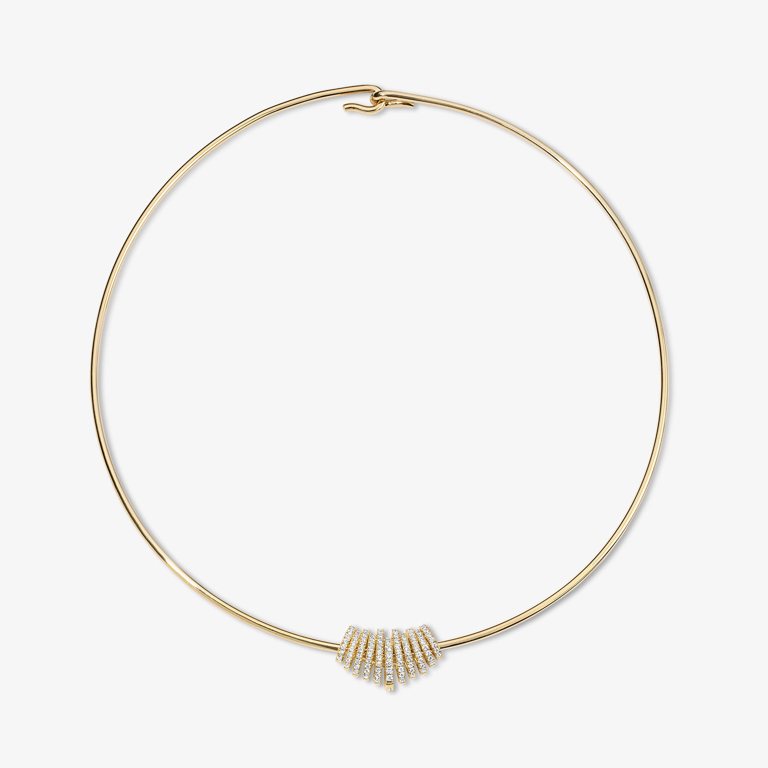 Astrid Pave Flare Pendant