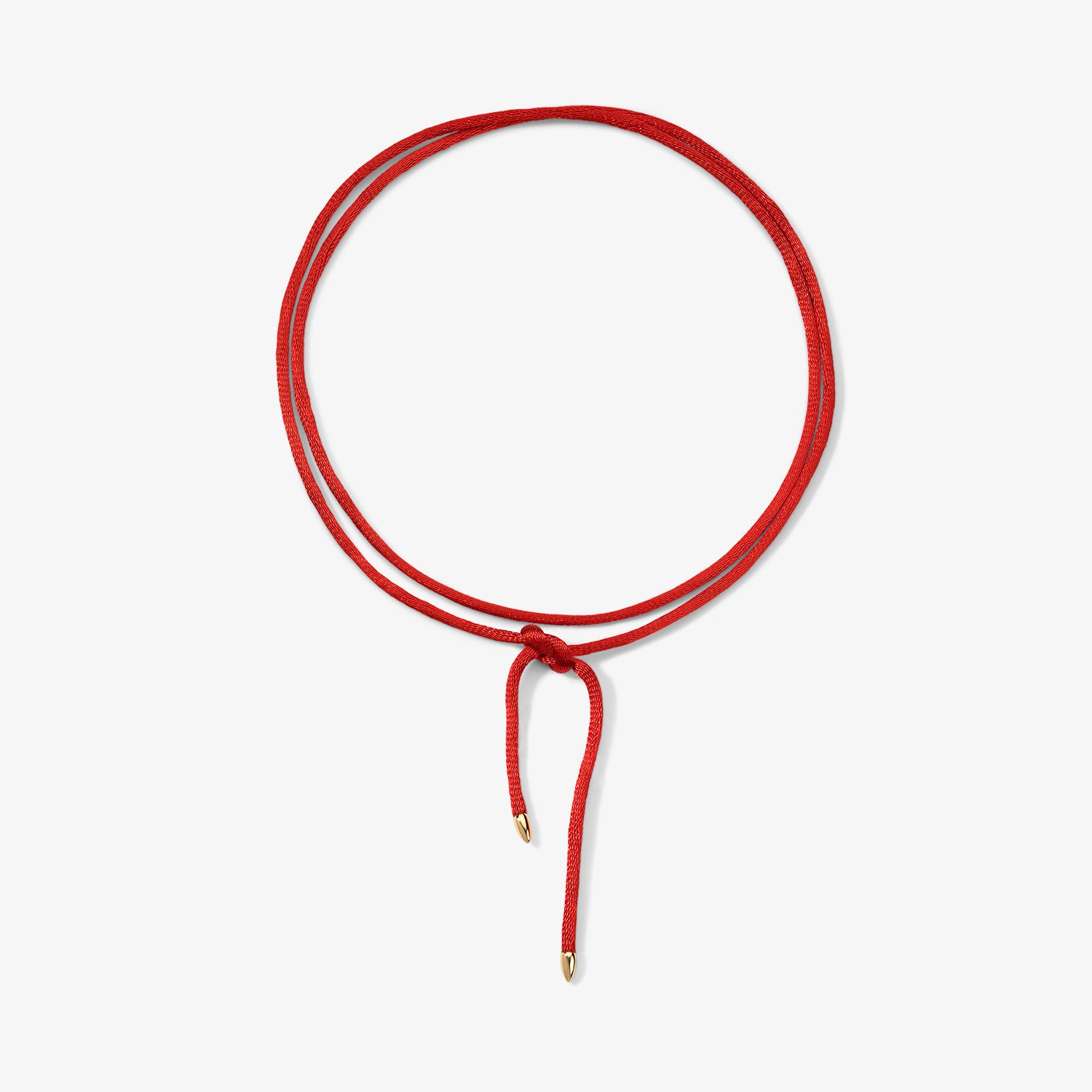 Kendall Red Satin Cord Necklace