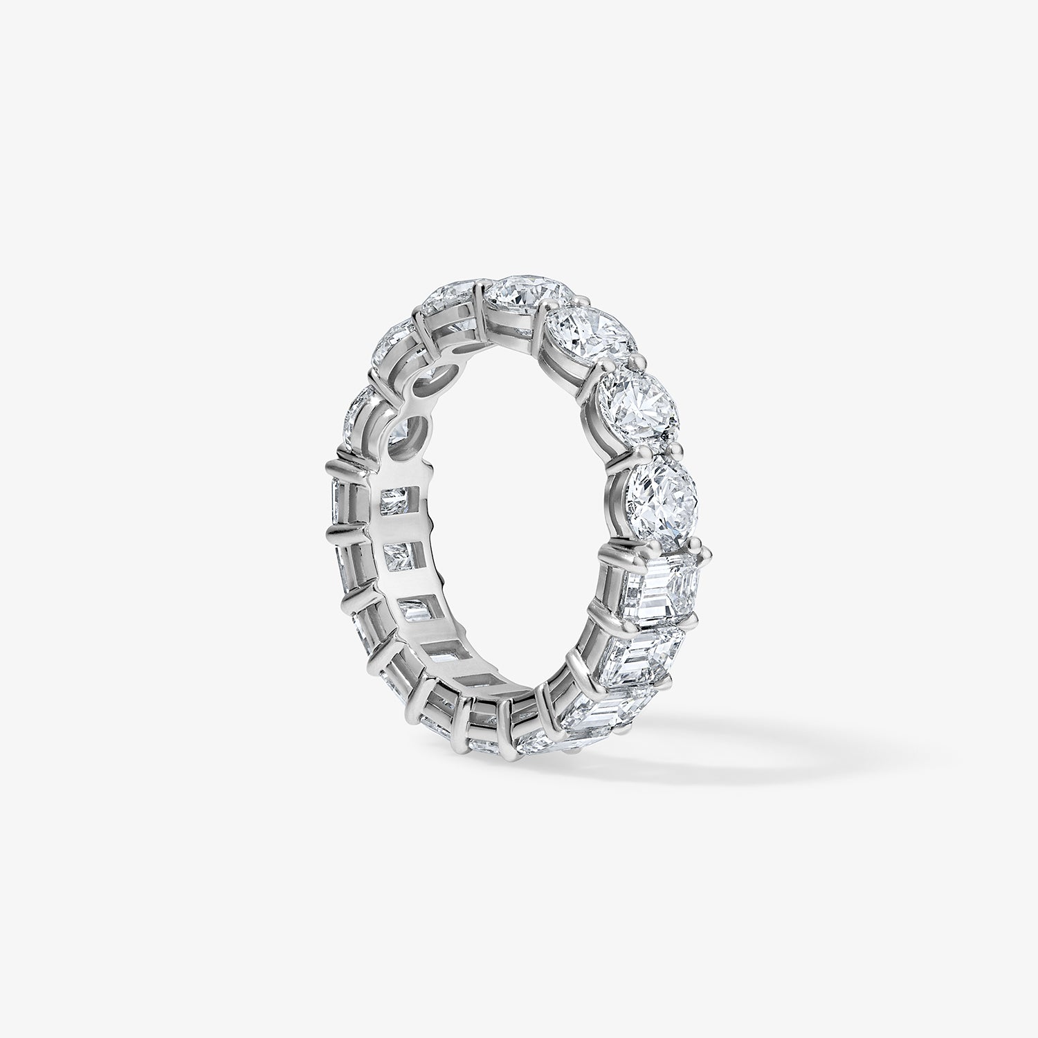 Undecided Round and Emerald Eternity Band