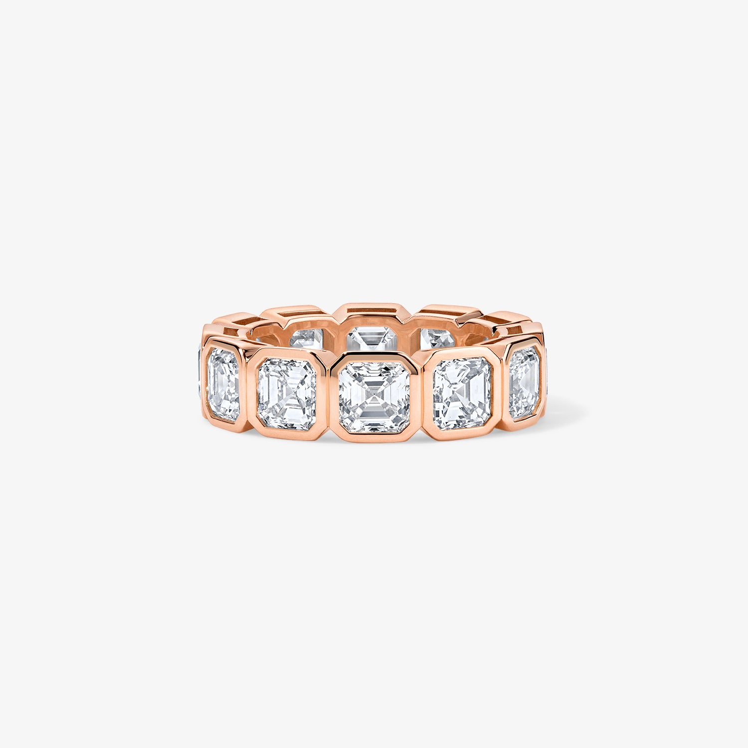 Margot Bezel Set Asscher Cut Eternity Band