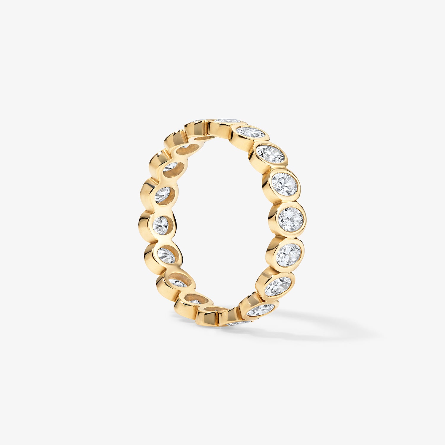 Margot Bezel Set Oval Diamond Eternity Band
