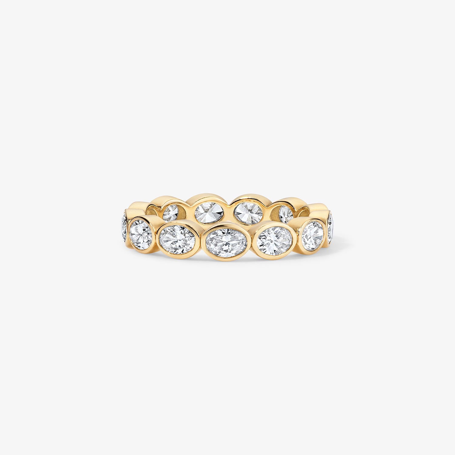 Margot Bezel Set East West Oval Diamond Eternity Band
