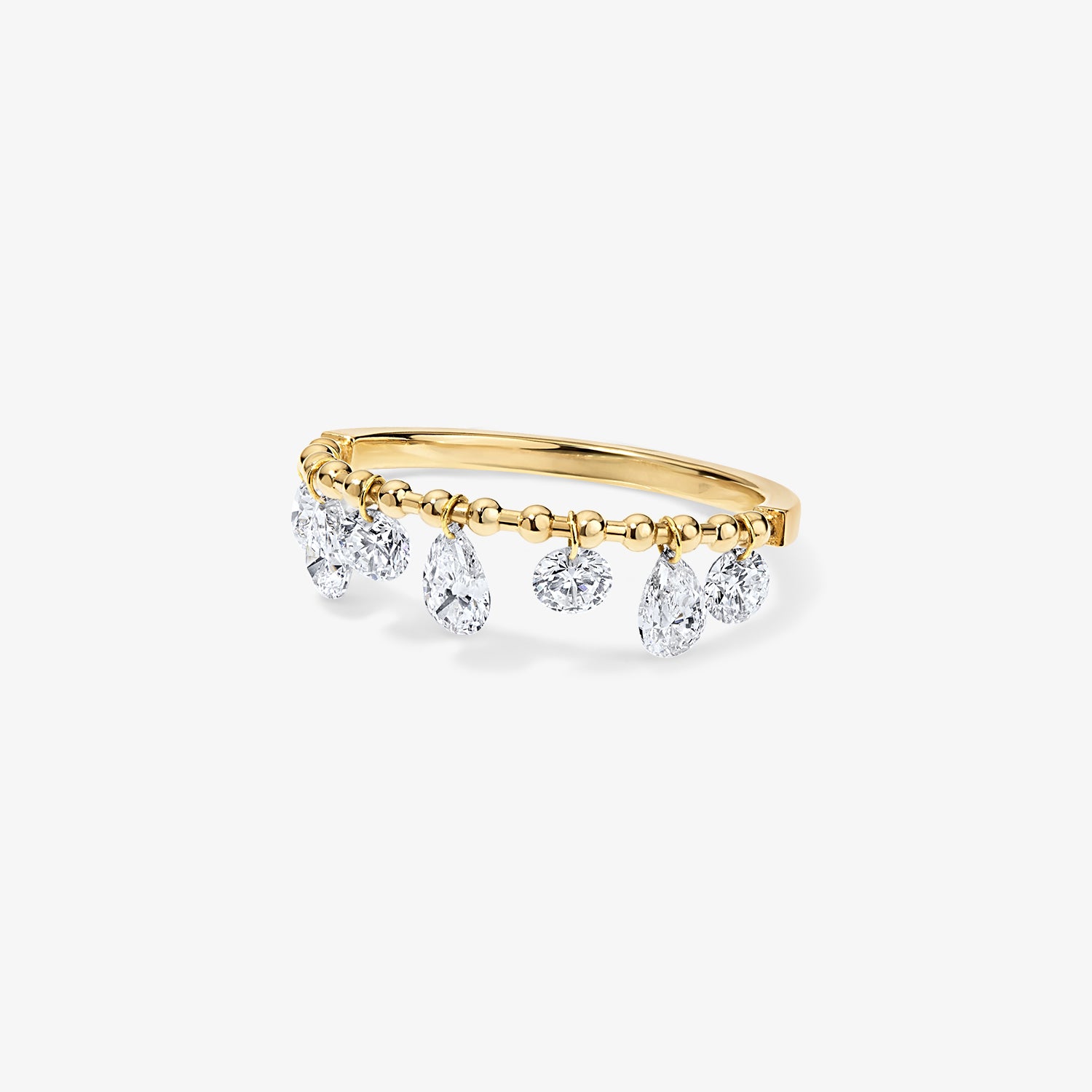 Lola Lab Grown Drilled Diamond Shaker Ring