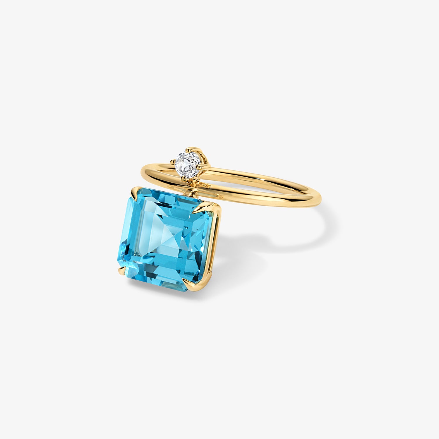 Candy Confetti Ascher Swiss Blue Topaz Ring