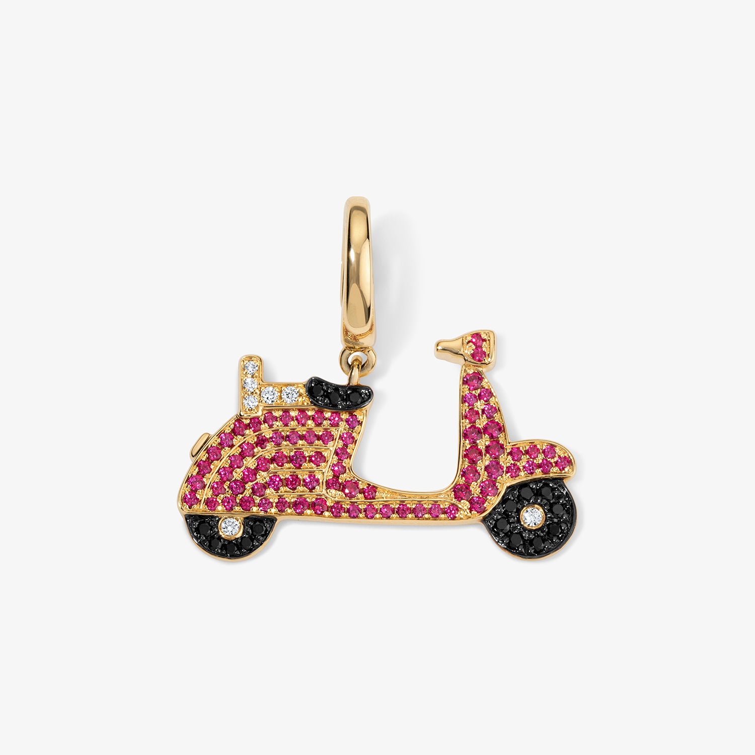 Large Token Vespa Charm 14K Yellow Gold