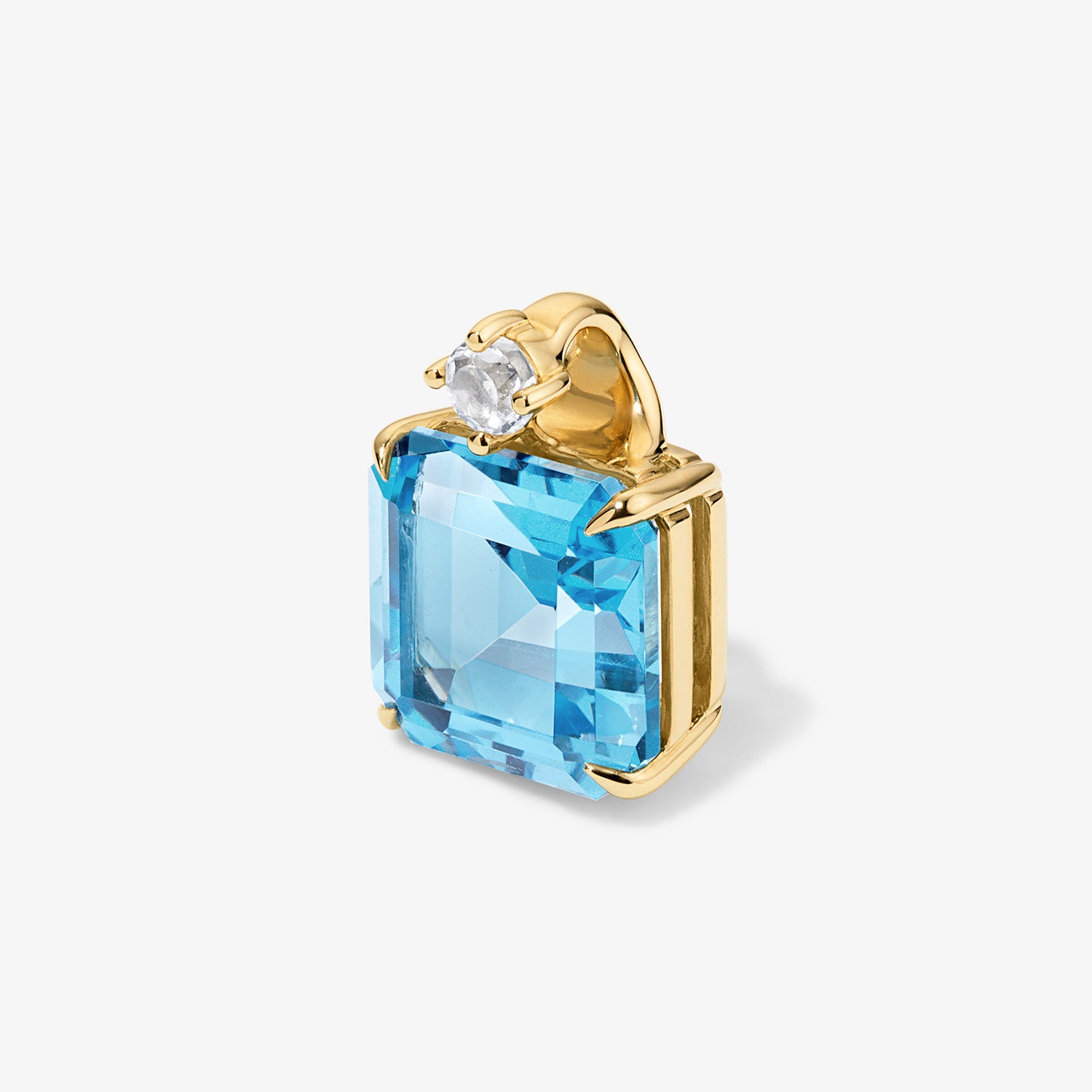 Candy Confetti Ascher Swiss Blue Topaz Pendant