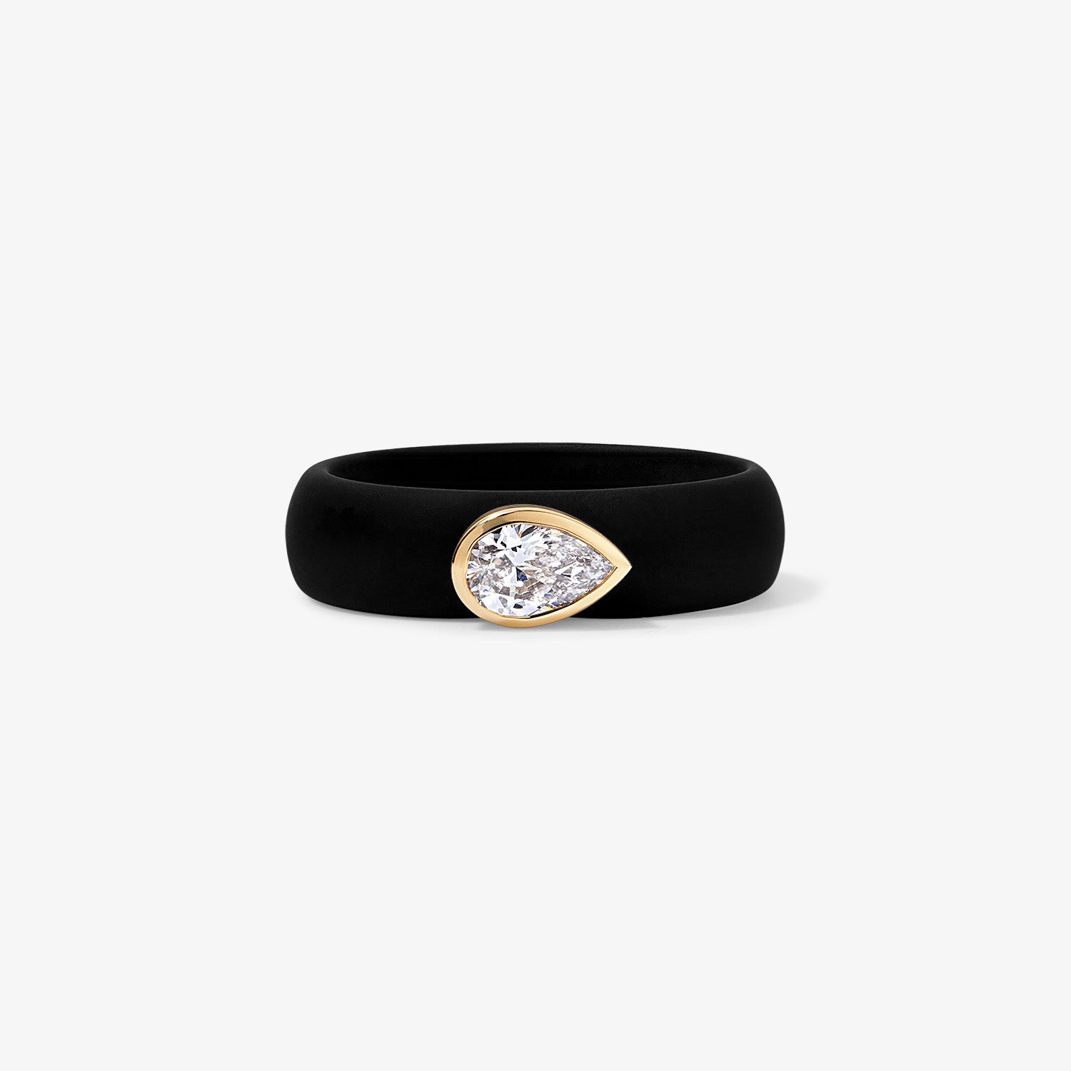 Pear Lab Grown Diamond on Silicone Band