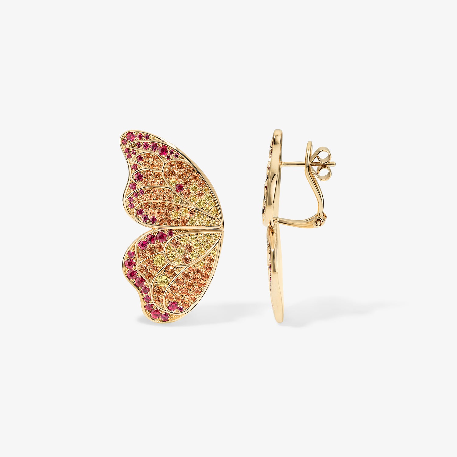 Large Token Butterfly Statement Earrings