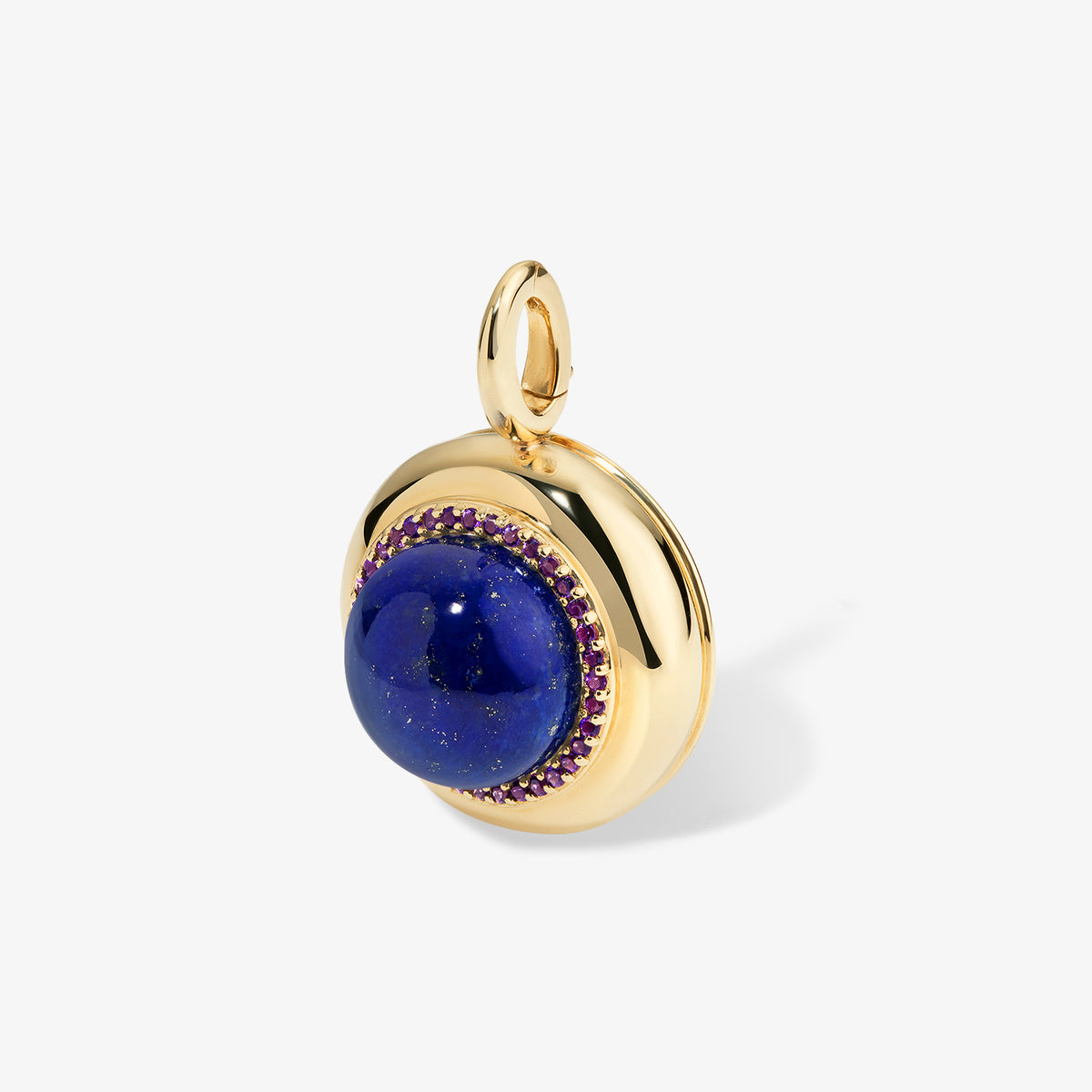 Large Lapis Lazuli Candy Button Charm