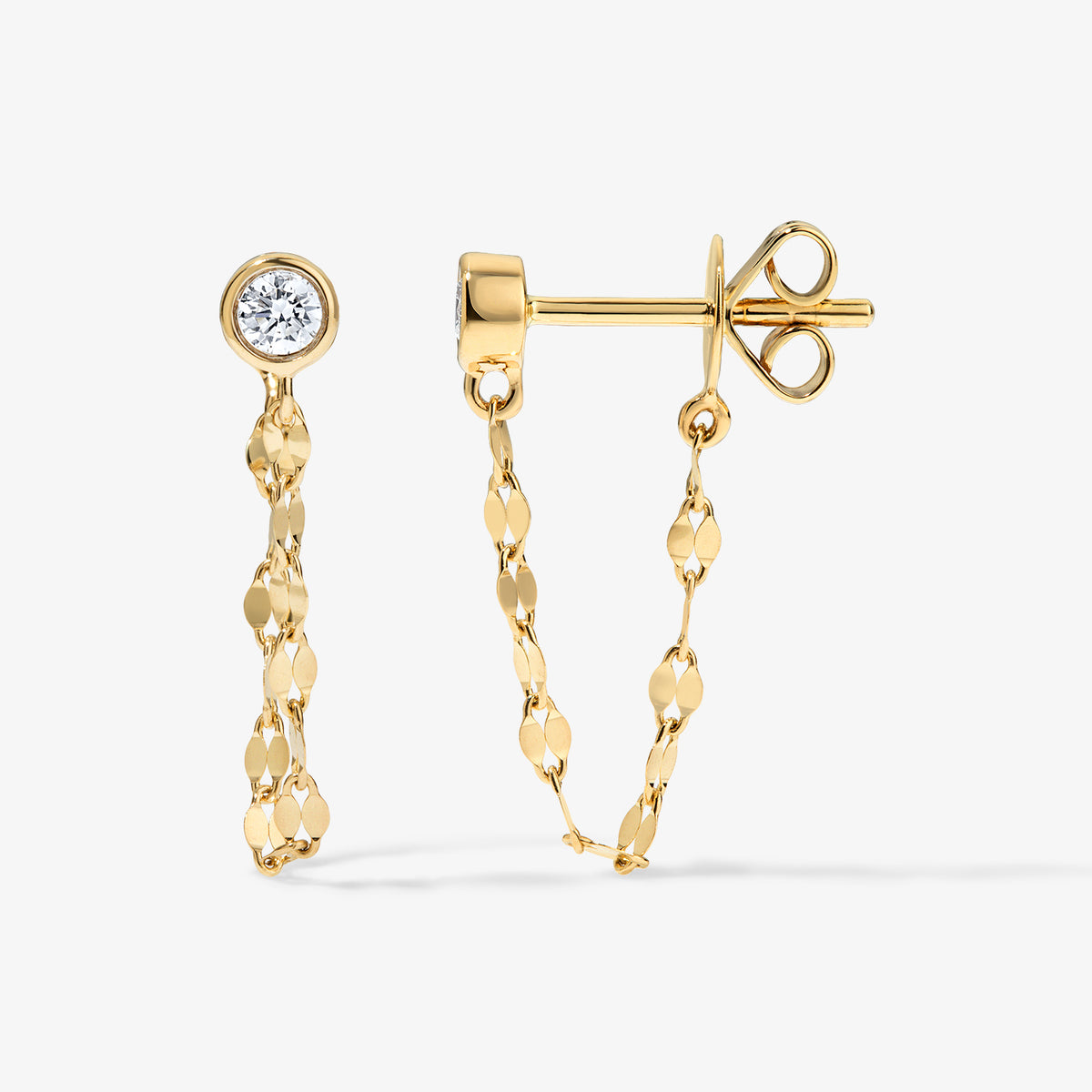 Olivia Diamond Chain Earrings