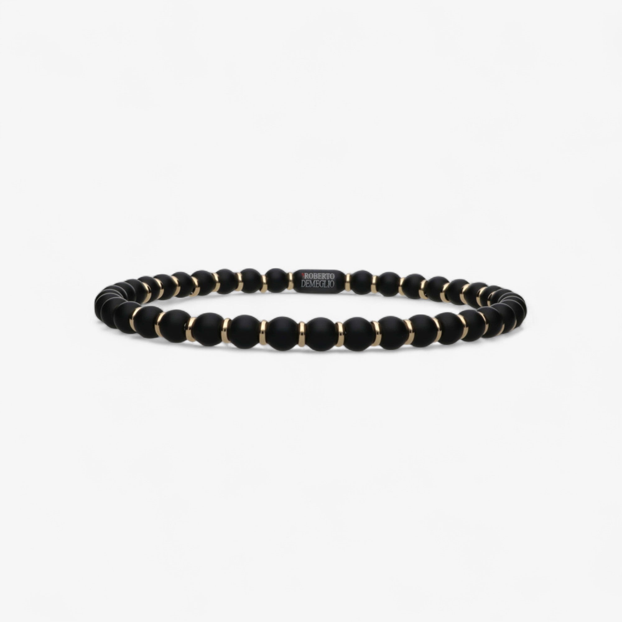 Men's Sfera Black Matte Ceramic Bracelet