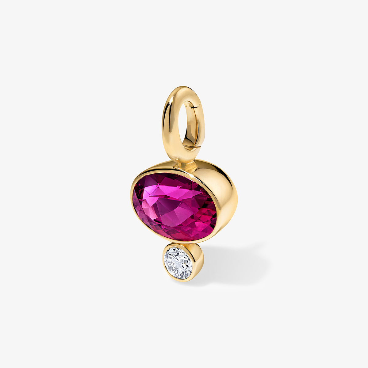 Coco Candy Rubellite Oval Charm