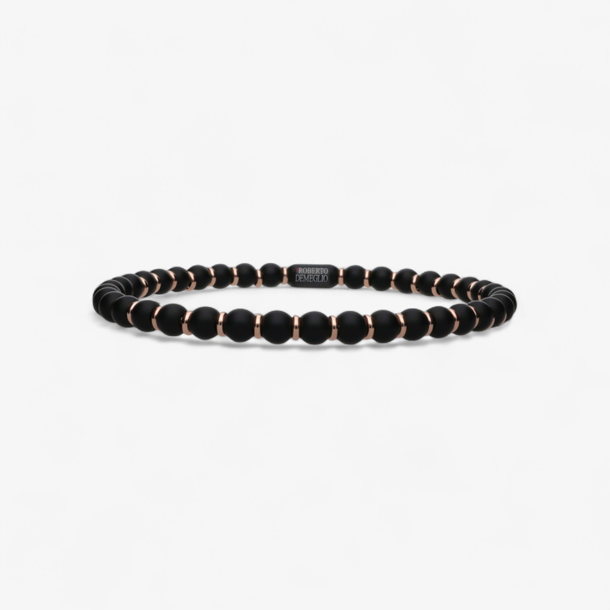 Men's Sfera Black Matte Ceramic Bracelet