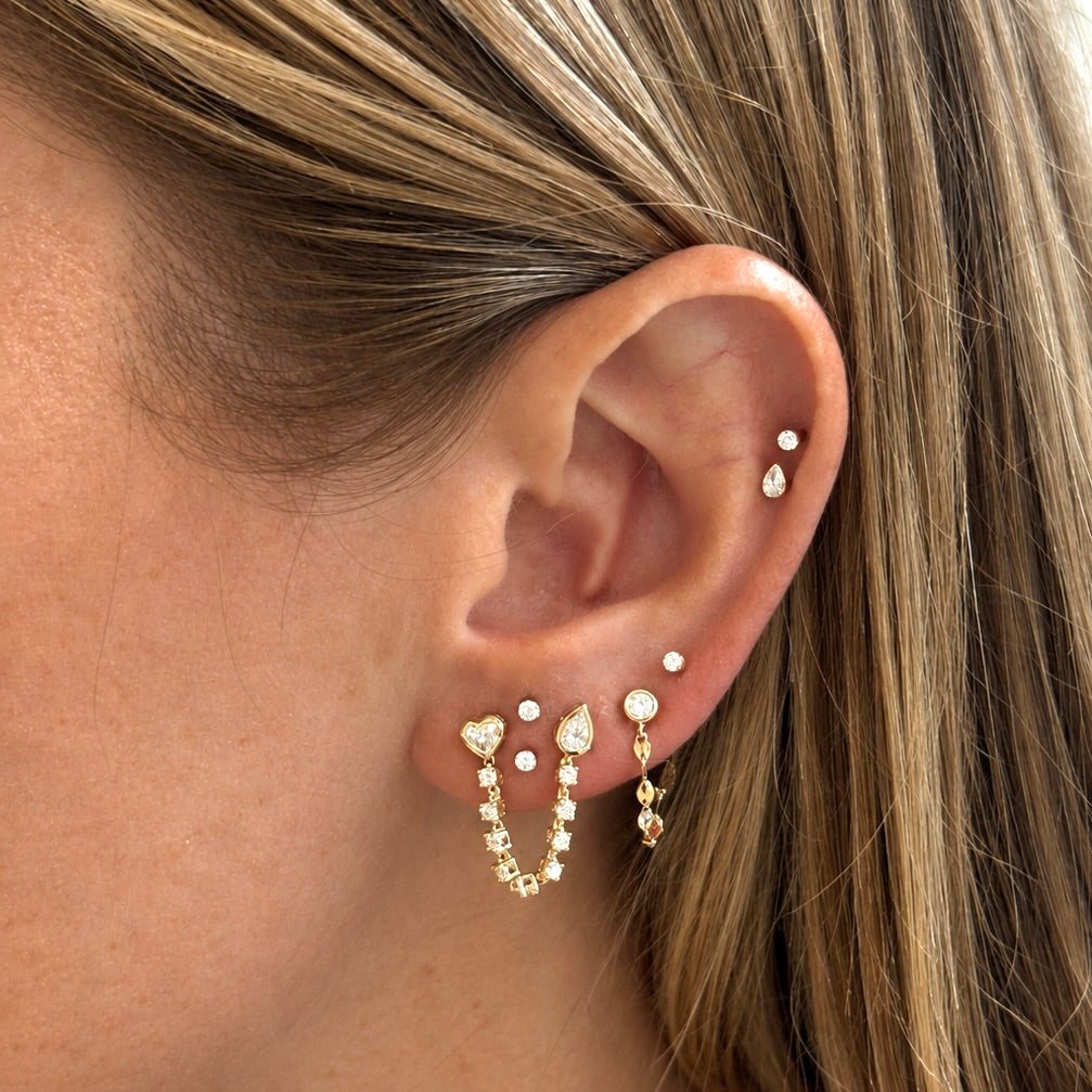 Olivia Diamond Chain Earrings
