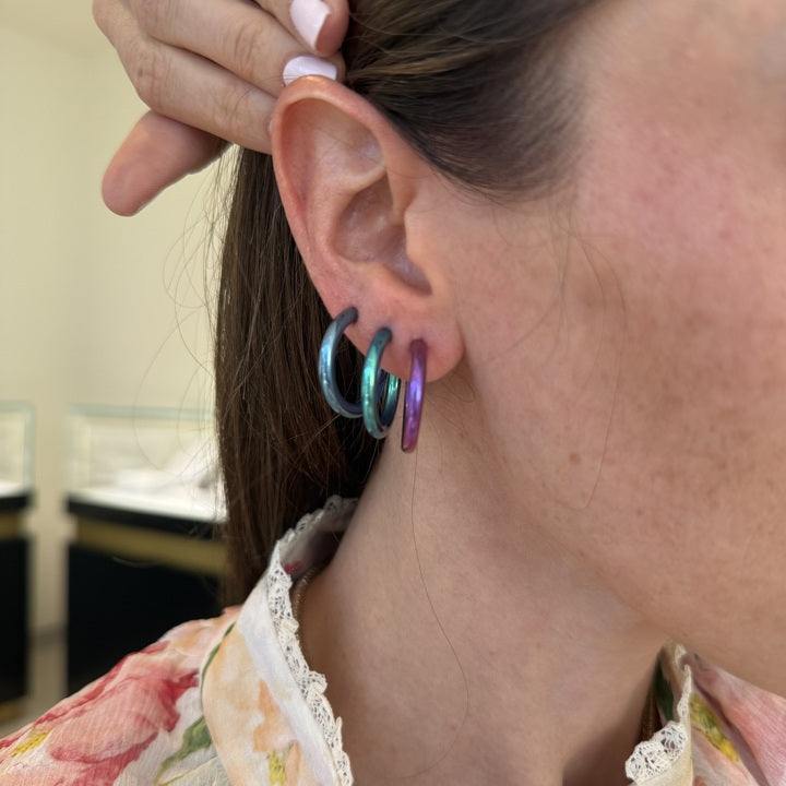 Dainty Purple Electric Hoop