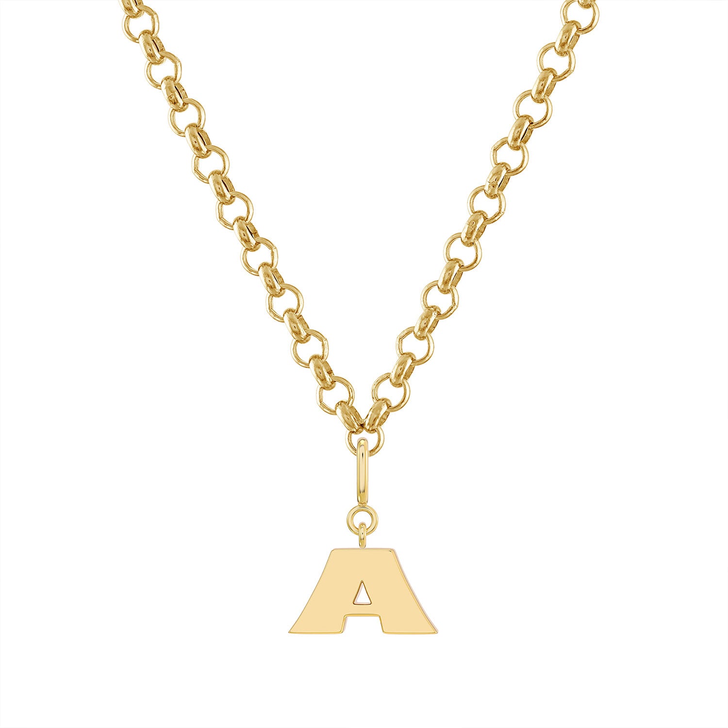 More is More Gold Letter Pendant