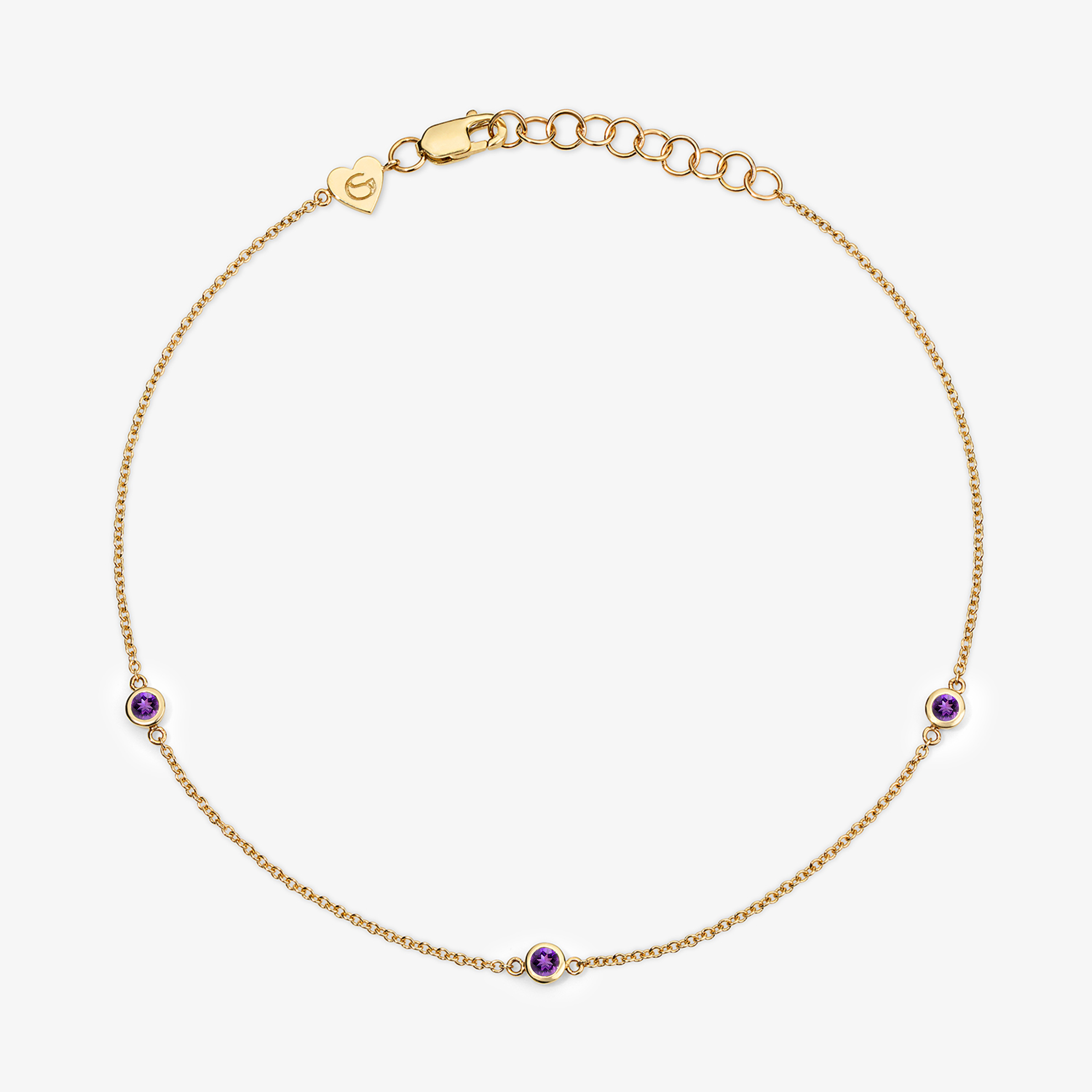 Margot Birthstone Bezel Anklet