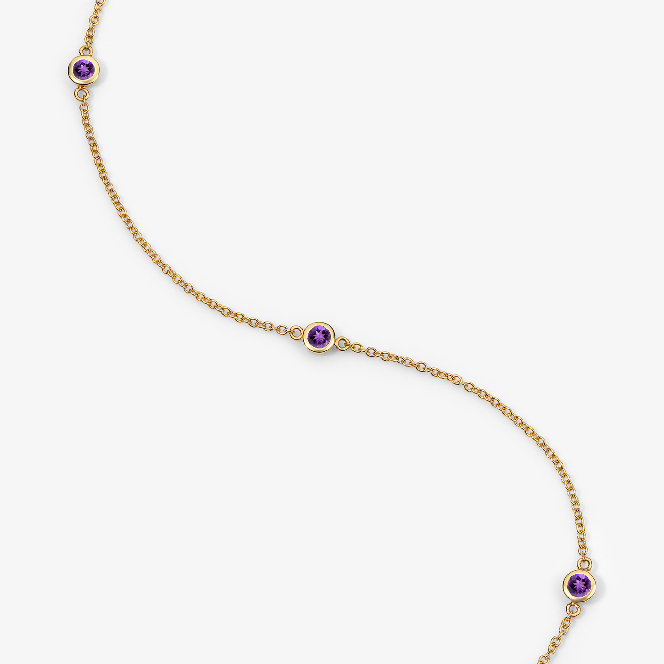 Margot Birthstone Bezel Anklet