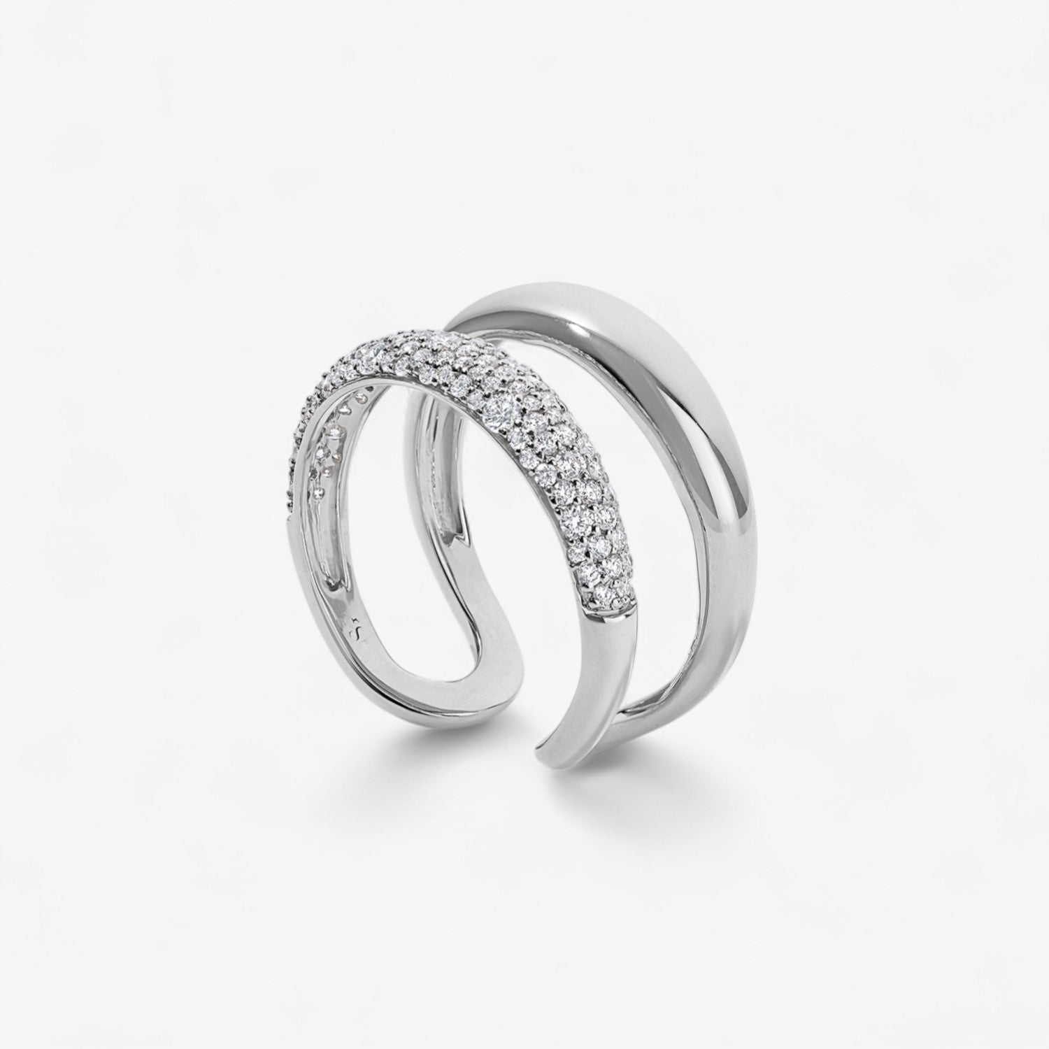 Madison Gold and Diamond Double Domed Ring