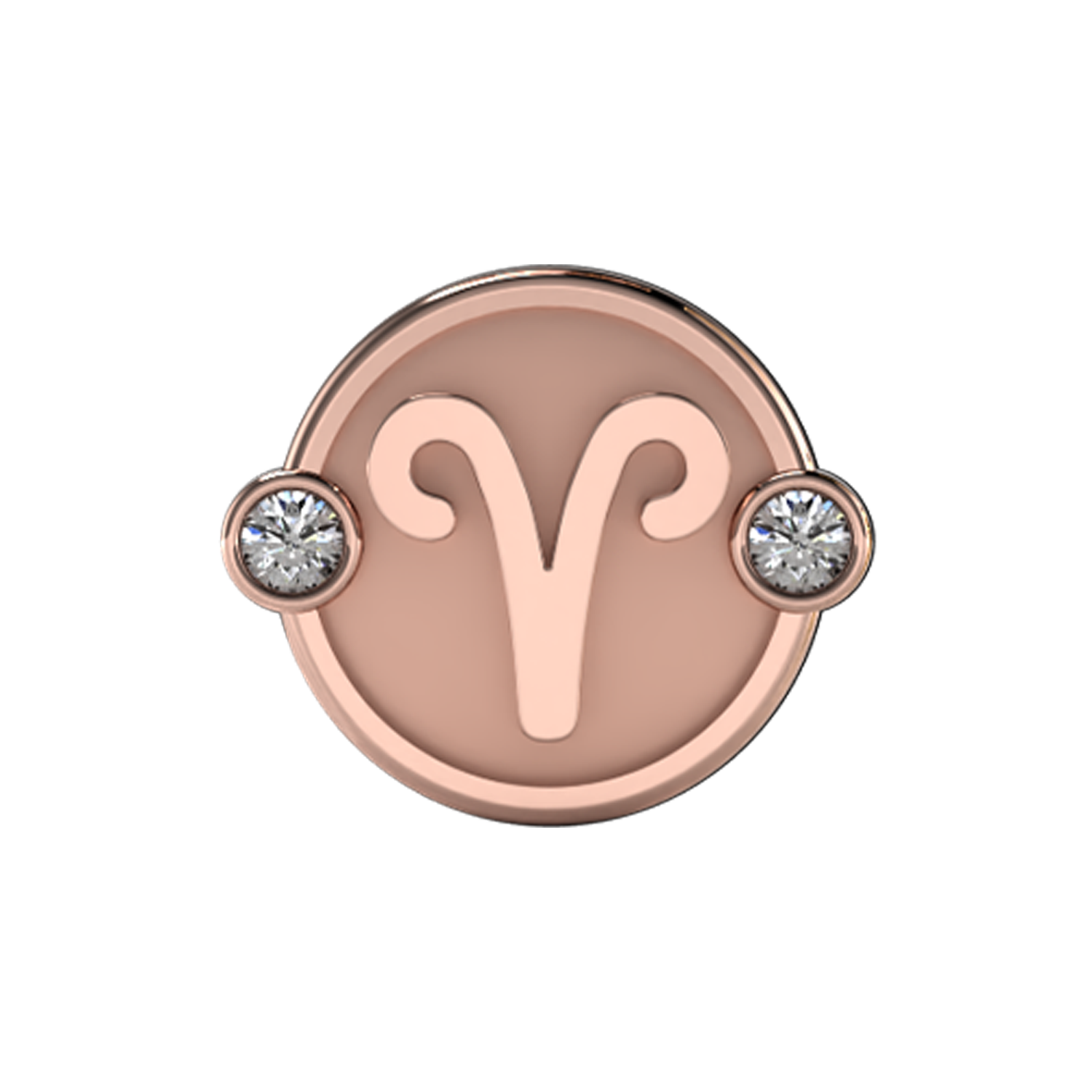 Aries Slider Charm 18K Rose Gold