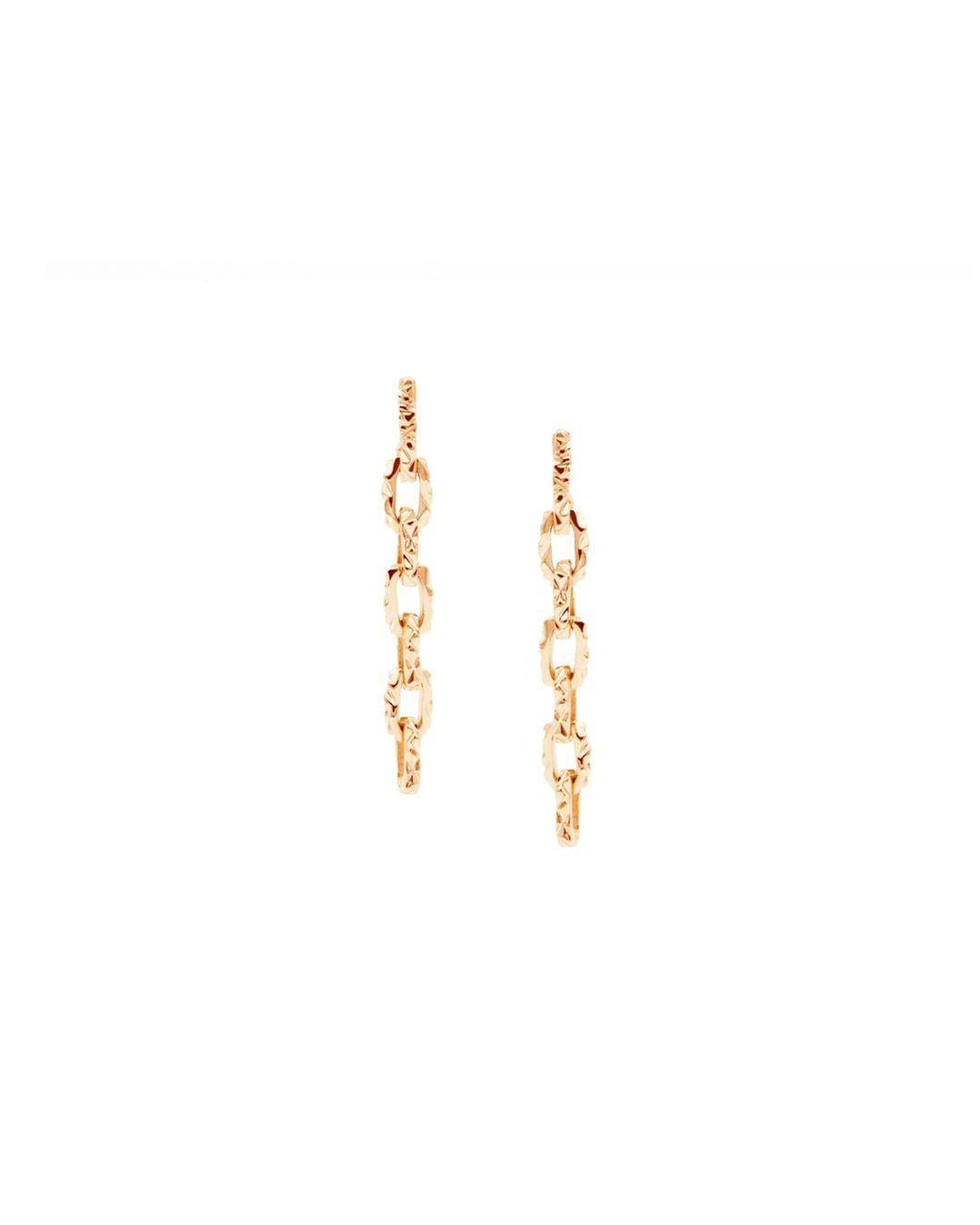 Mirror Nano Link Drop Earrings