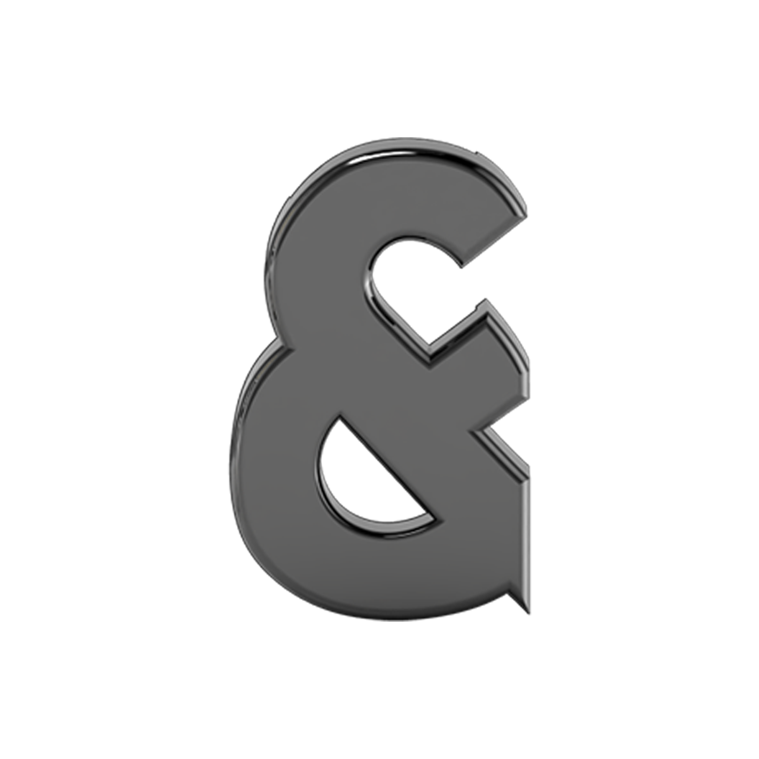 Slider Solid Ampersand Charm
