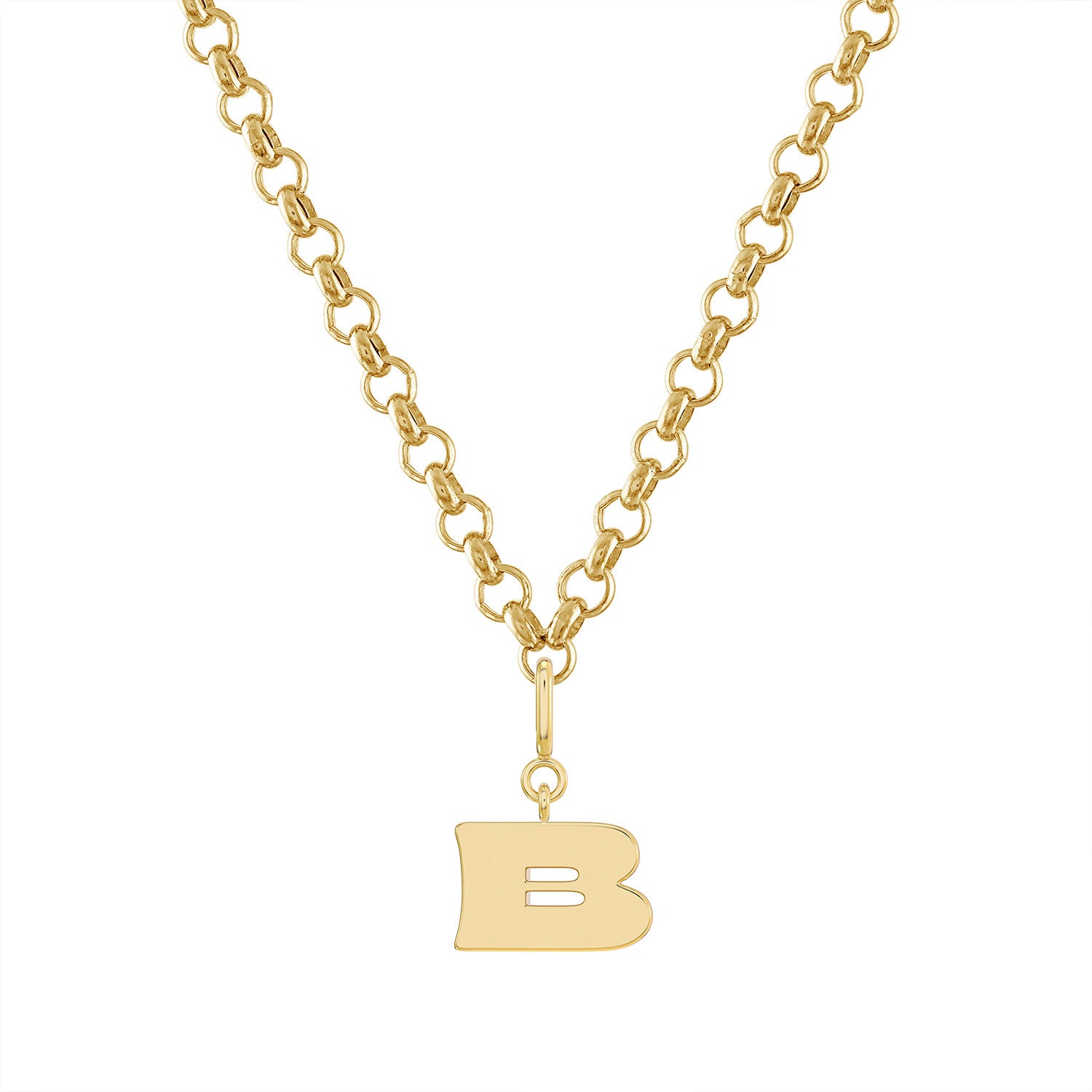 More is More Gold Letter Pendant