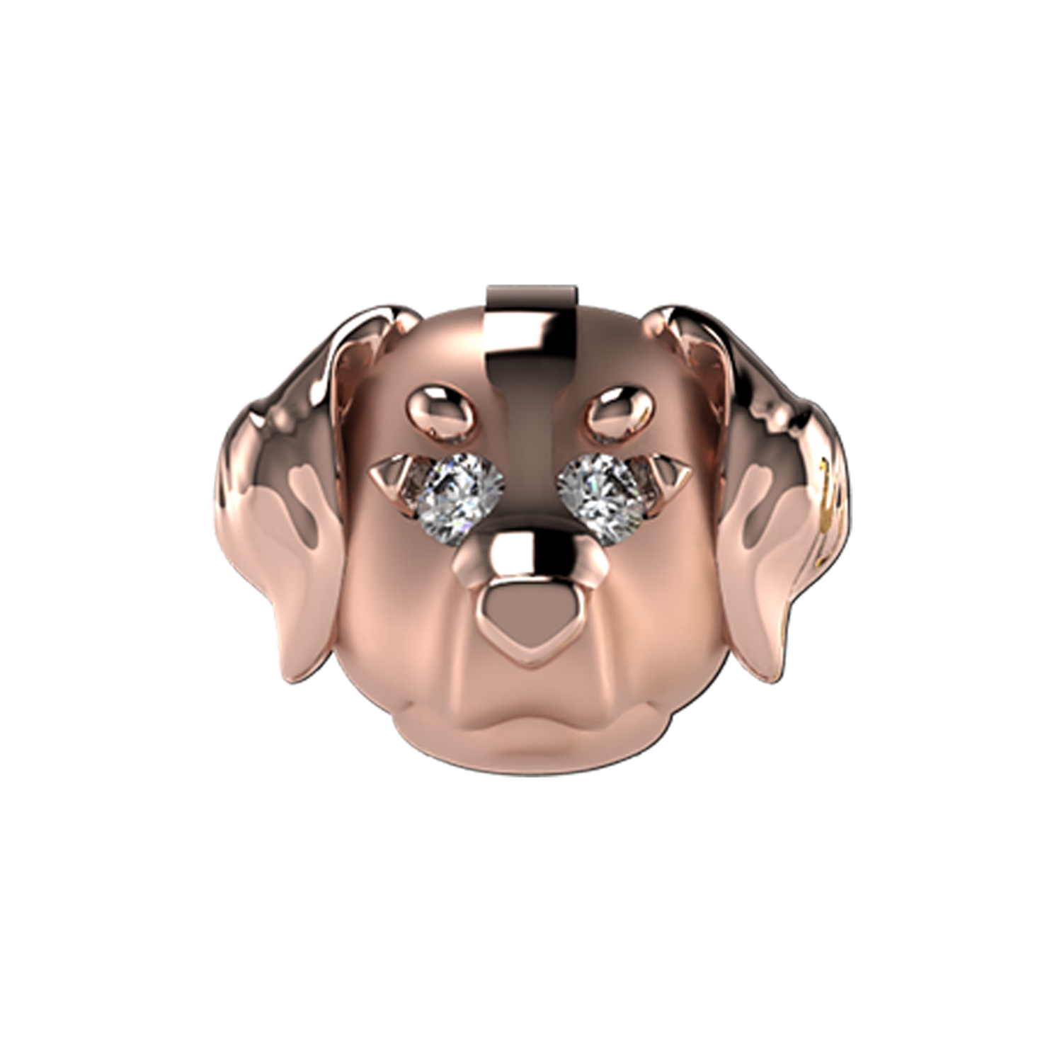 Bernese Slider Charm 18K Rose Gold
