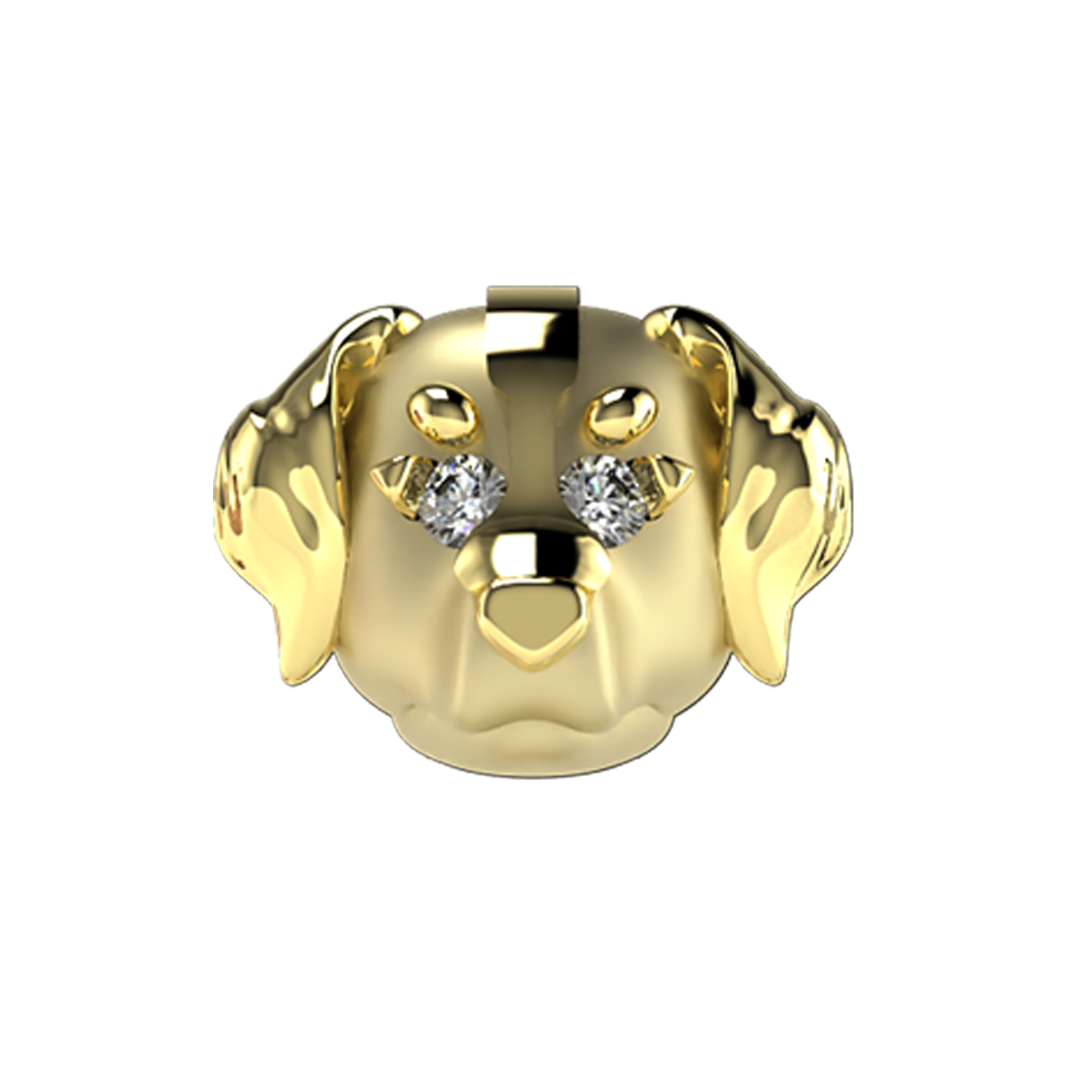 Bernese Slider Charm 18K Yellow Gold