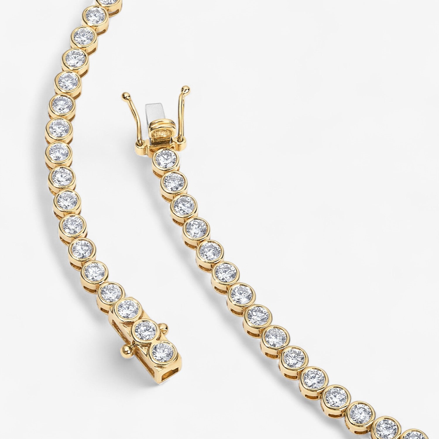 Margot Bezel Tennis Necklace