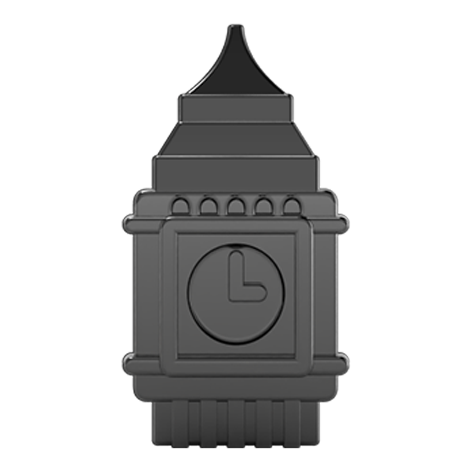 Big Ben Slider Charm Black Rhodium