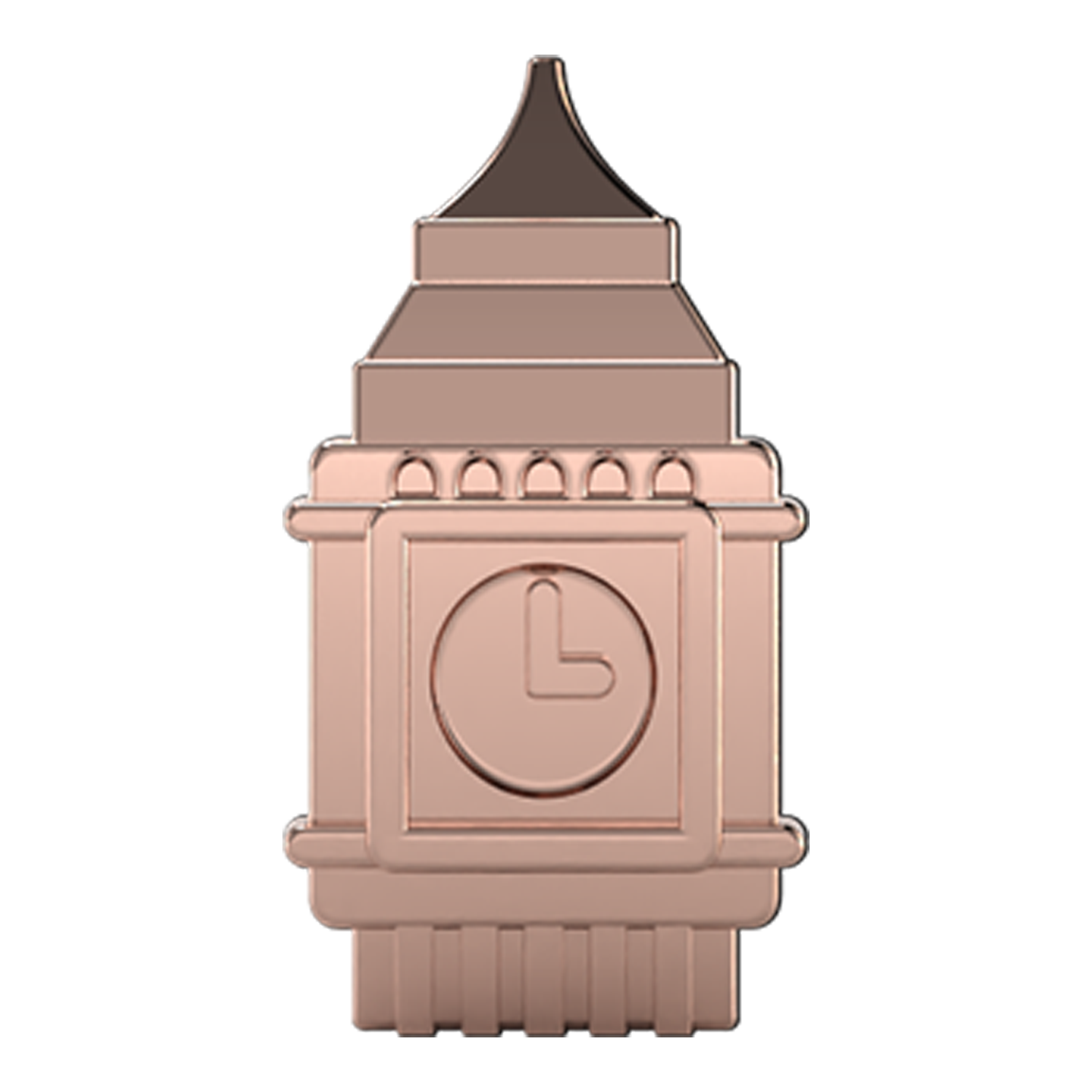 Big Ben Slider Charm 18K Rose Gold