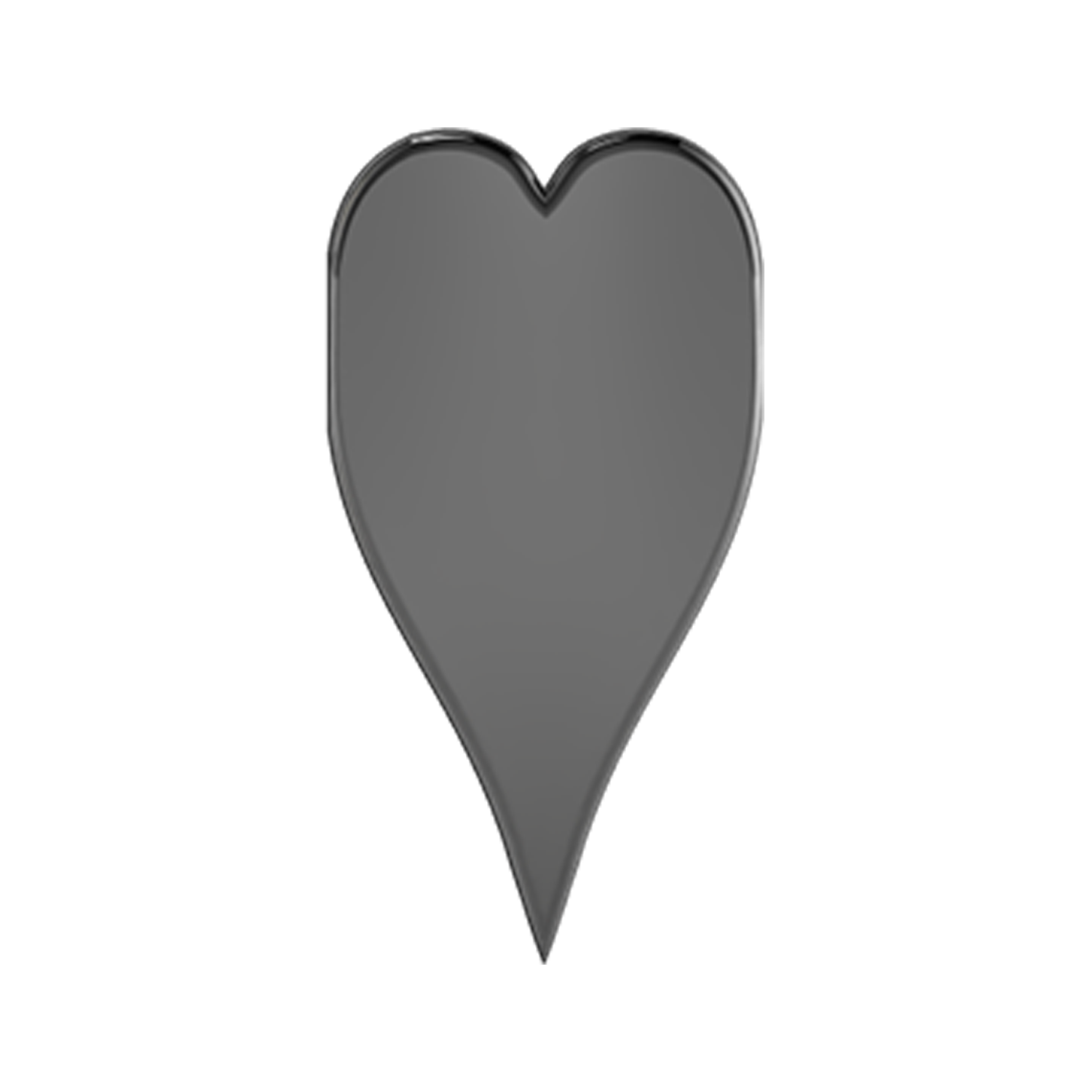 Slider Solid Heart Charm