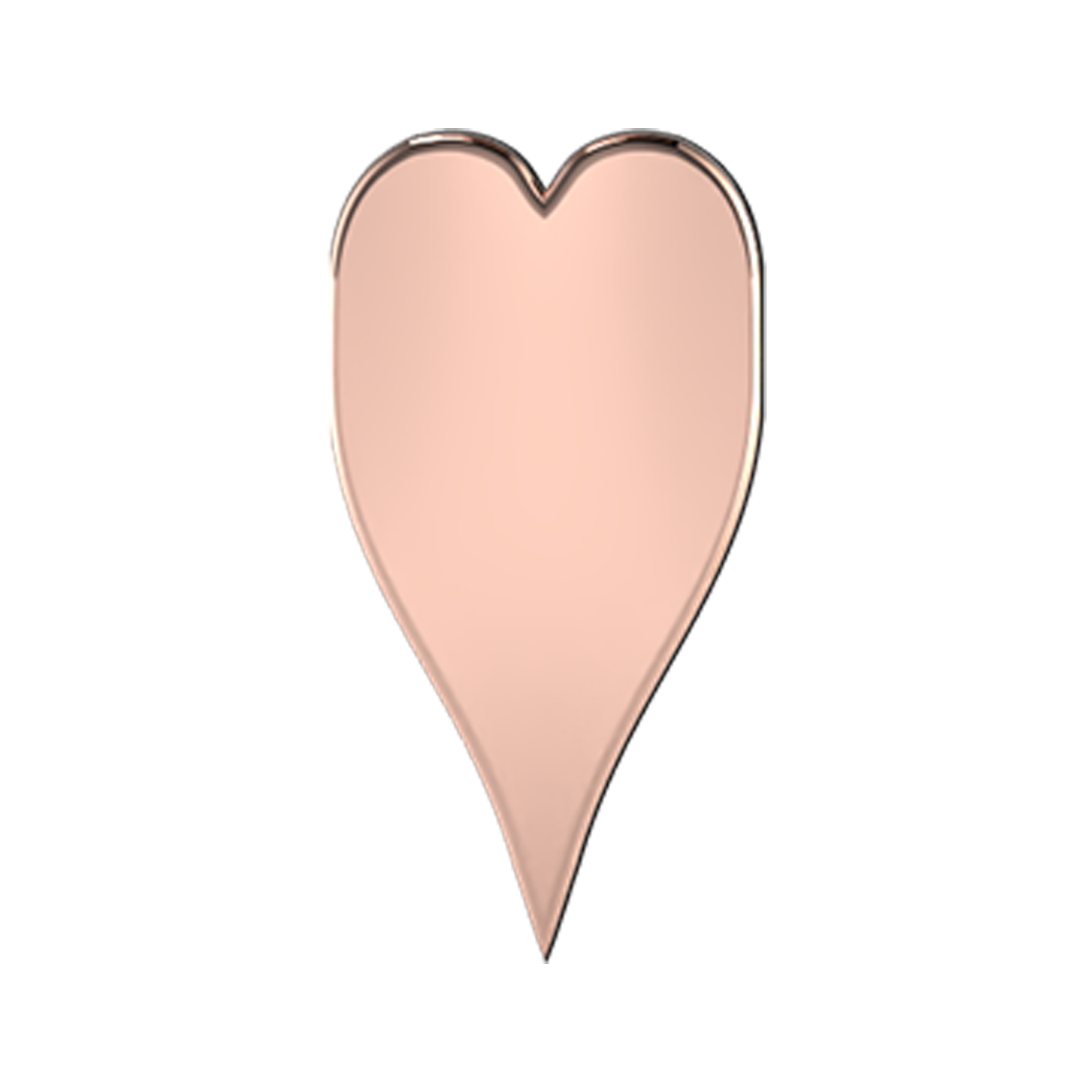 Slider Solid Heart Charm