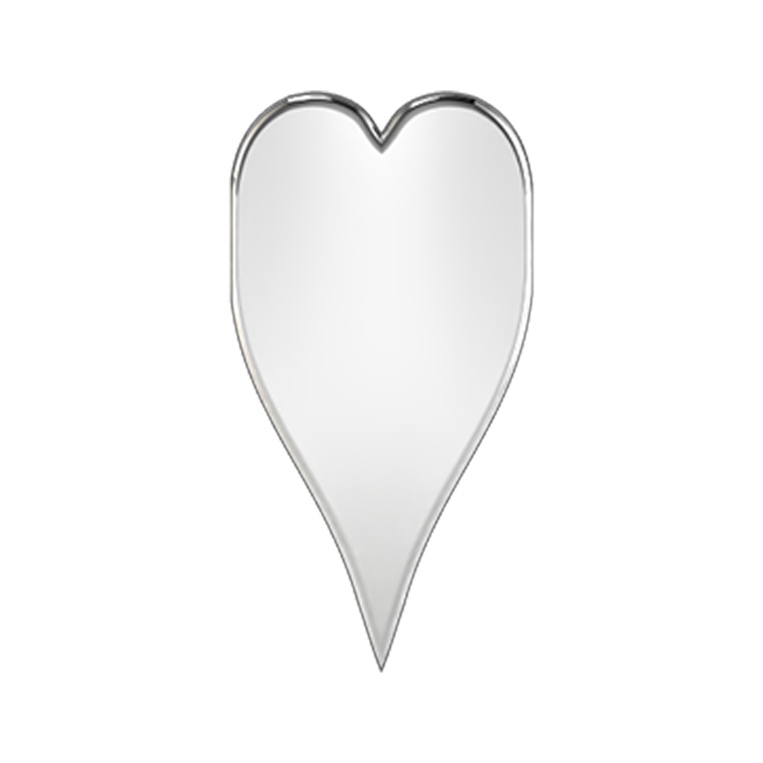 Slider Solid Heart Charm