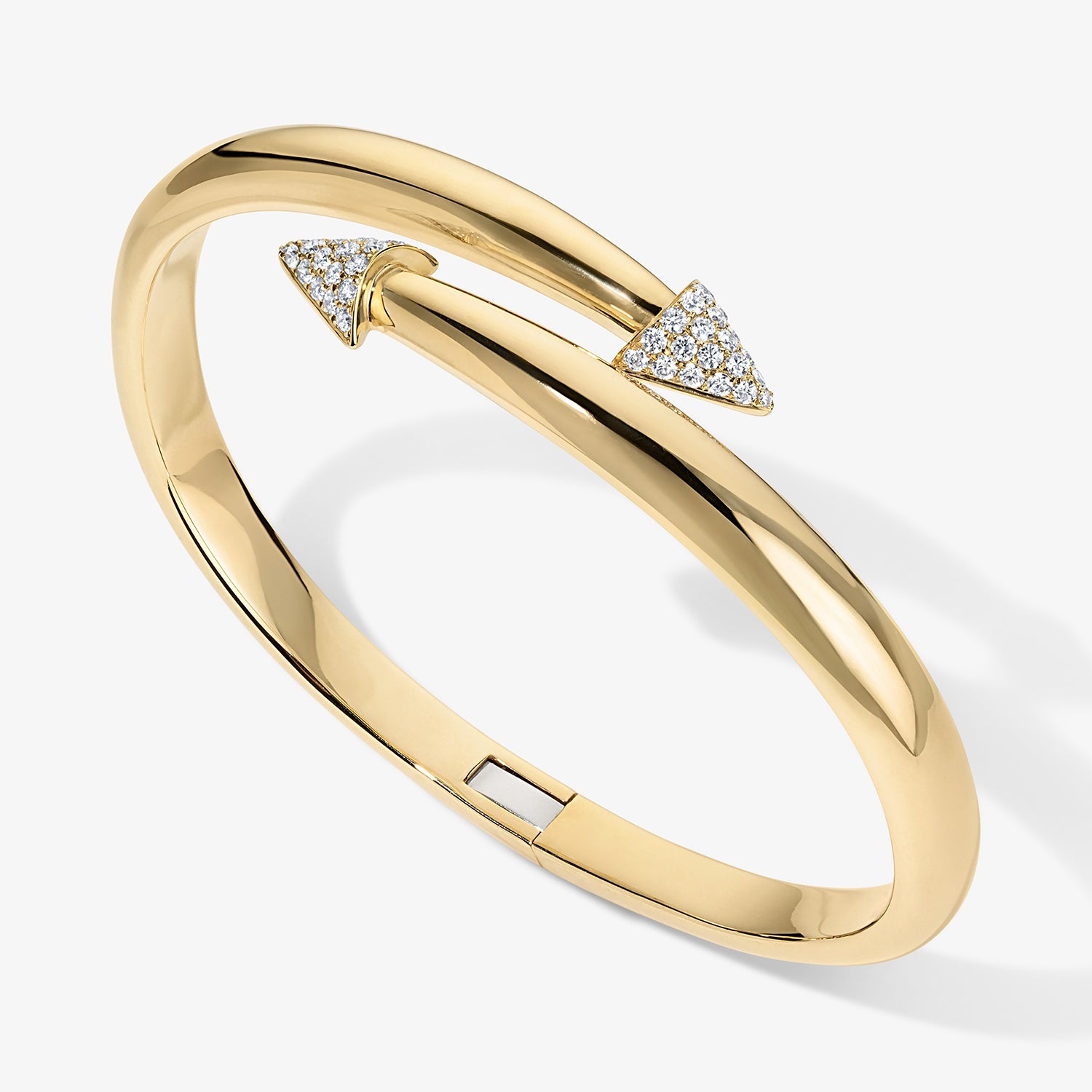 Kelly Domed Arrow Bypass Bangle