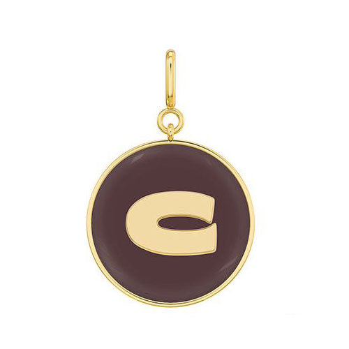 The Chocolate Enamel Letter Disc Charms