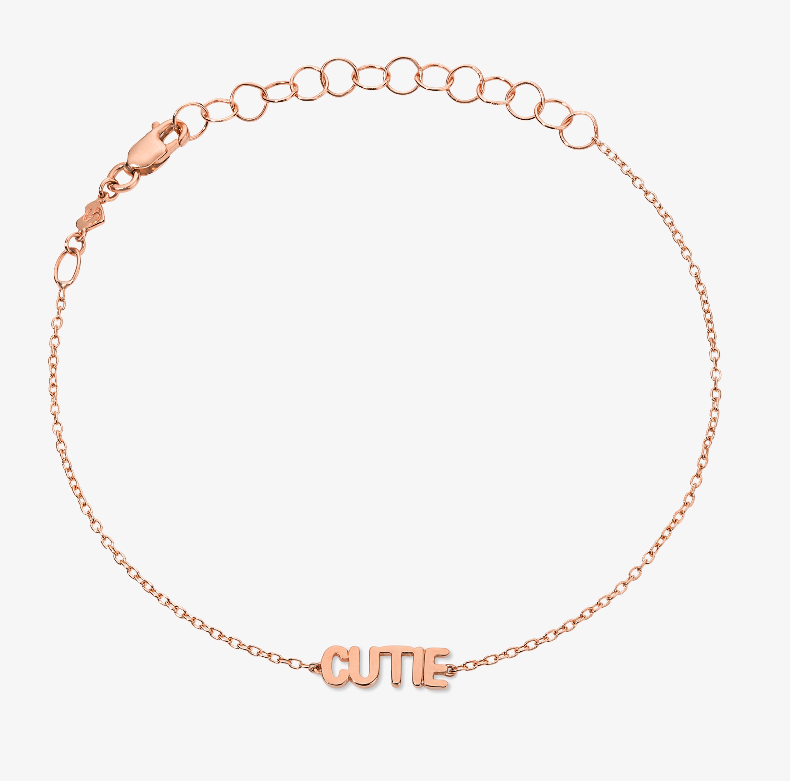 Bubble Talk Bracelet 14K Rose Gold CUTIE