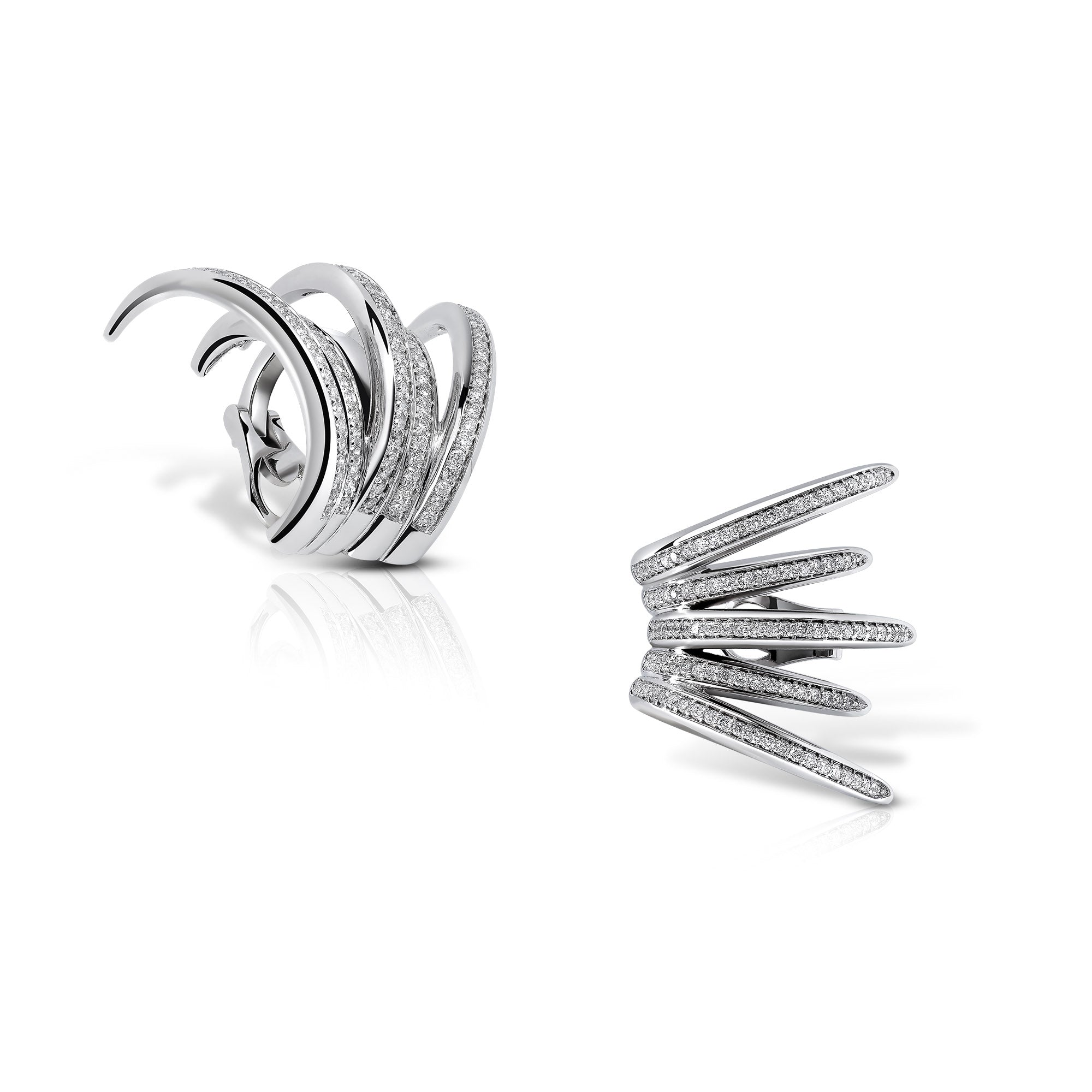 Small diamond cuff earrings Clearance