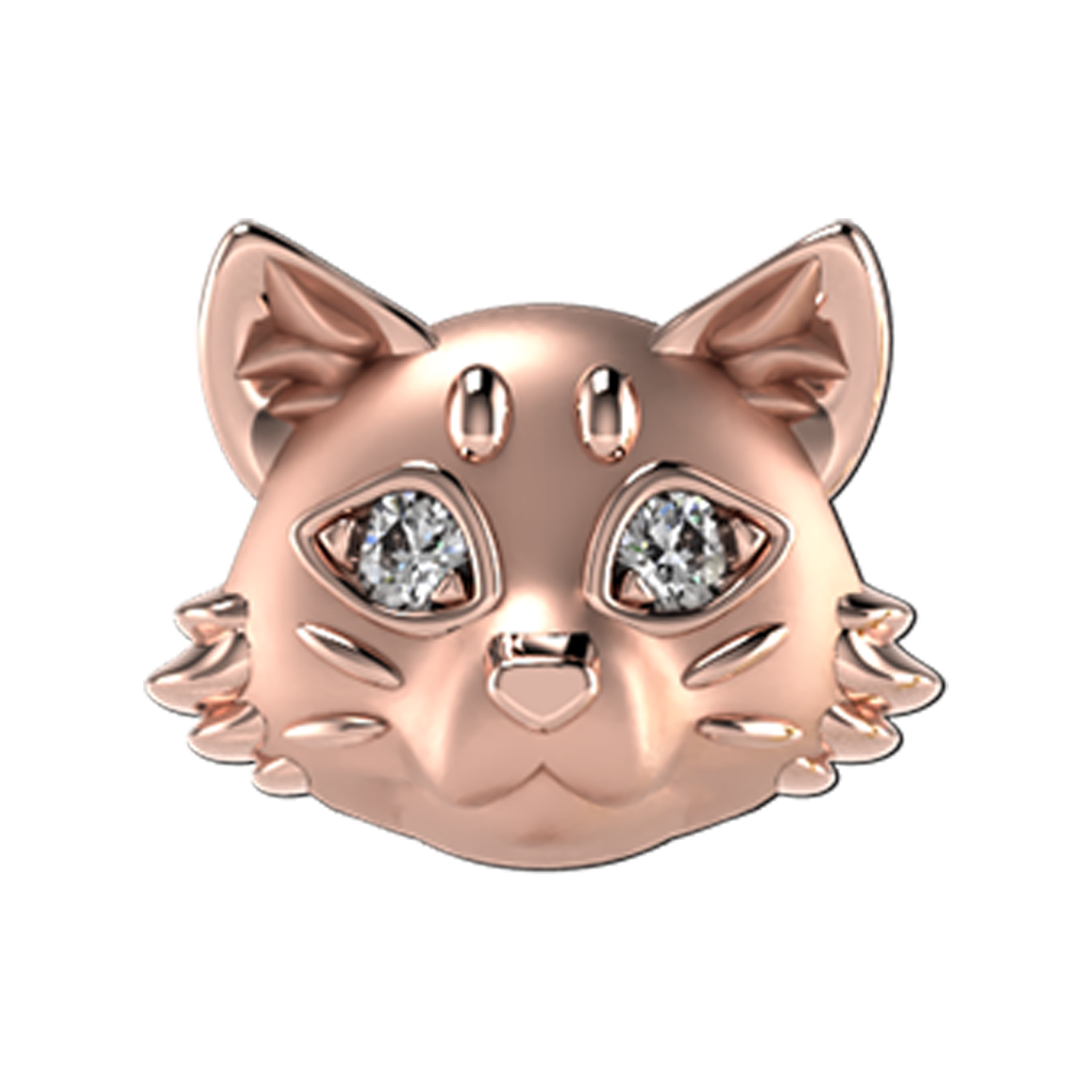 Cat Slider Charm 18K Rose Gold