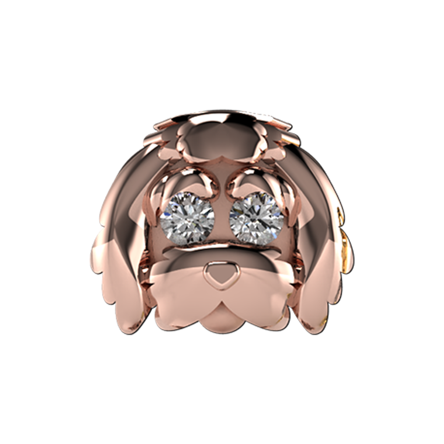 Cavapoo Slider Charm 18K Rose Gold